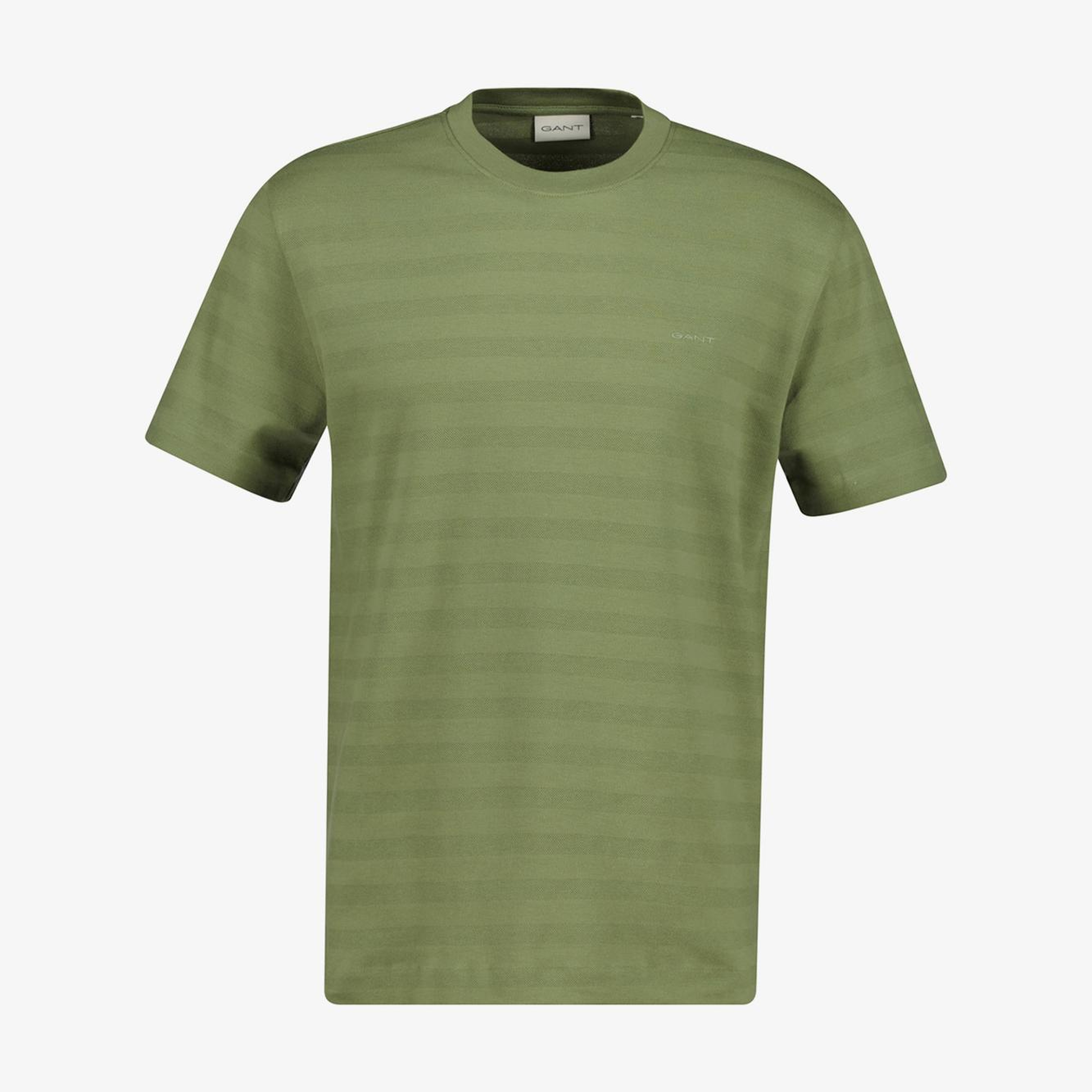 GANT Erkek Yeşil Bisiklet Yaka Regular Fit T-Shirt
