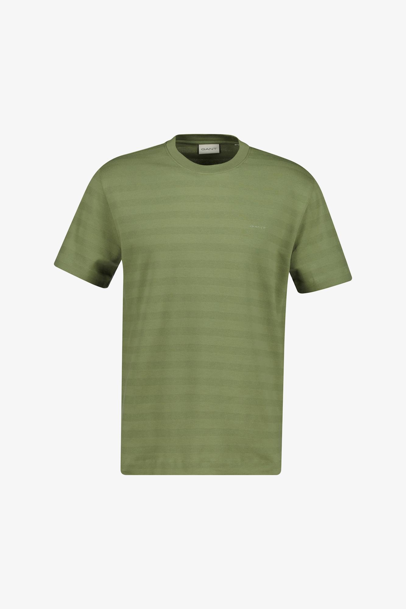 GANT Erkek Yeşil Bisiklet Yaka Regular Fit T-Shirt