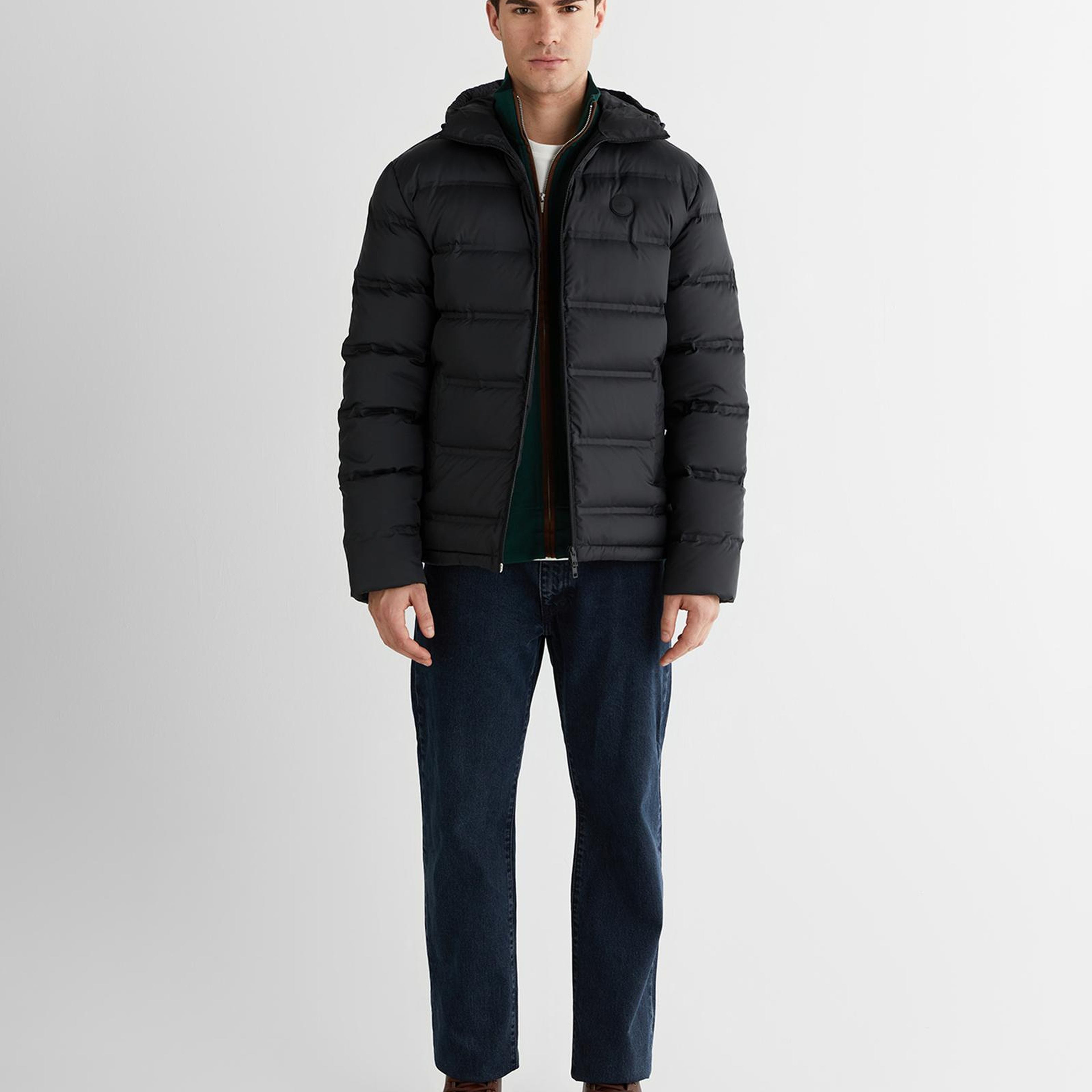 GANT Erkek Siyah Regular Fit Fermuarlı Ceket