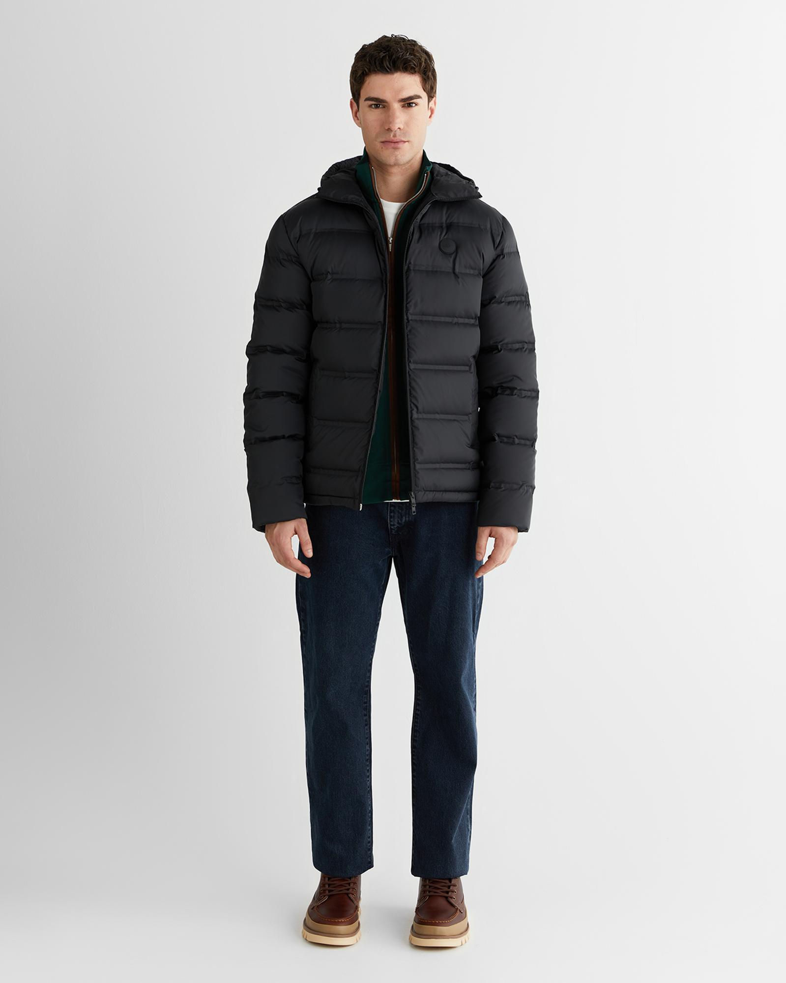 GANT Erkek Siyah Regular Fit Fermuarlı Ceket