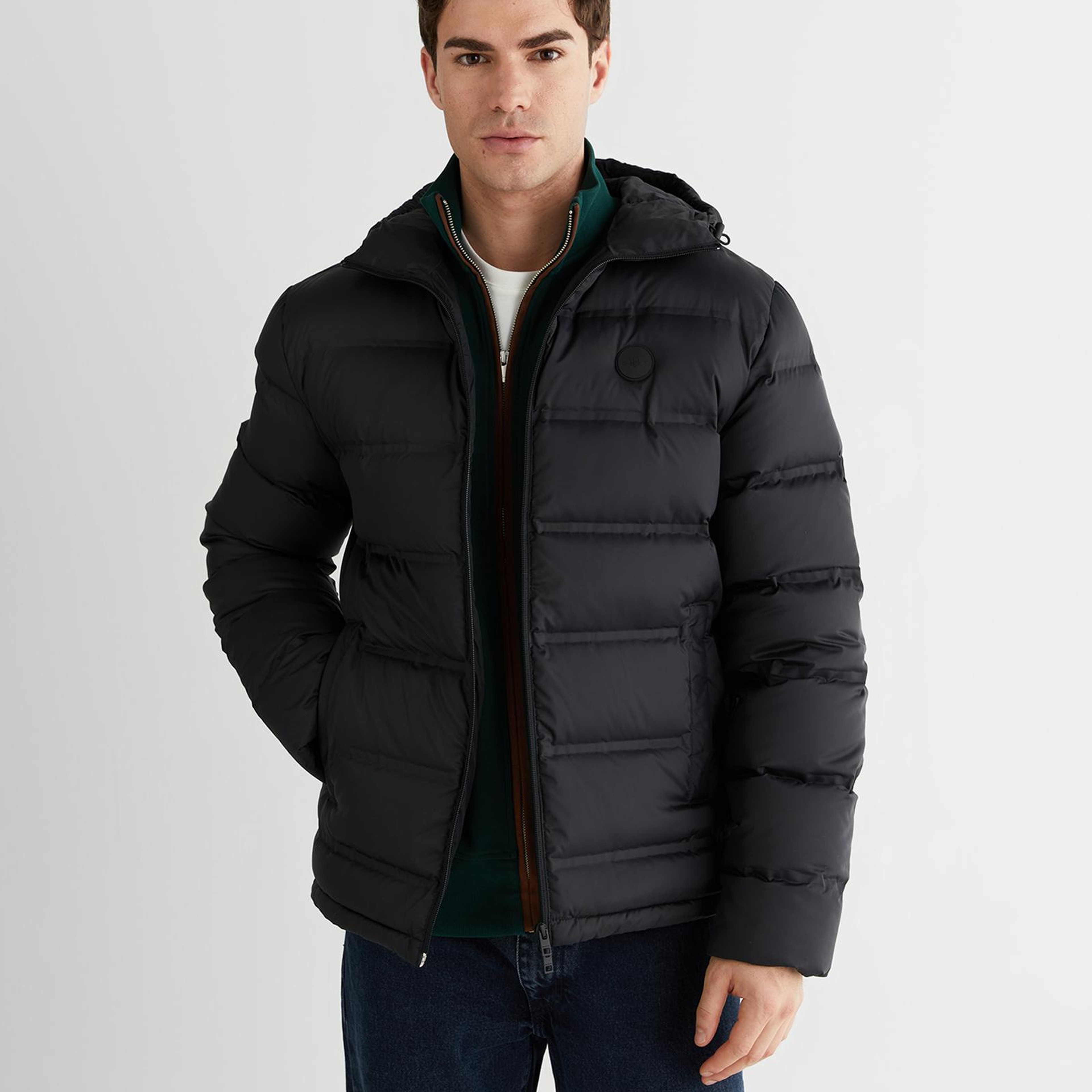 GANT Erkek Siyah Regular Fit Fermuarlı Ceket