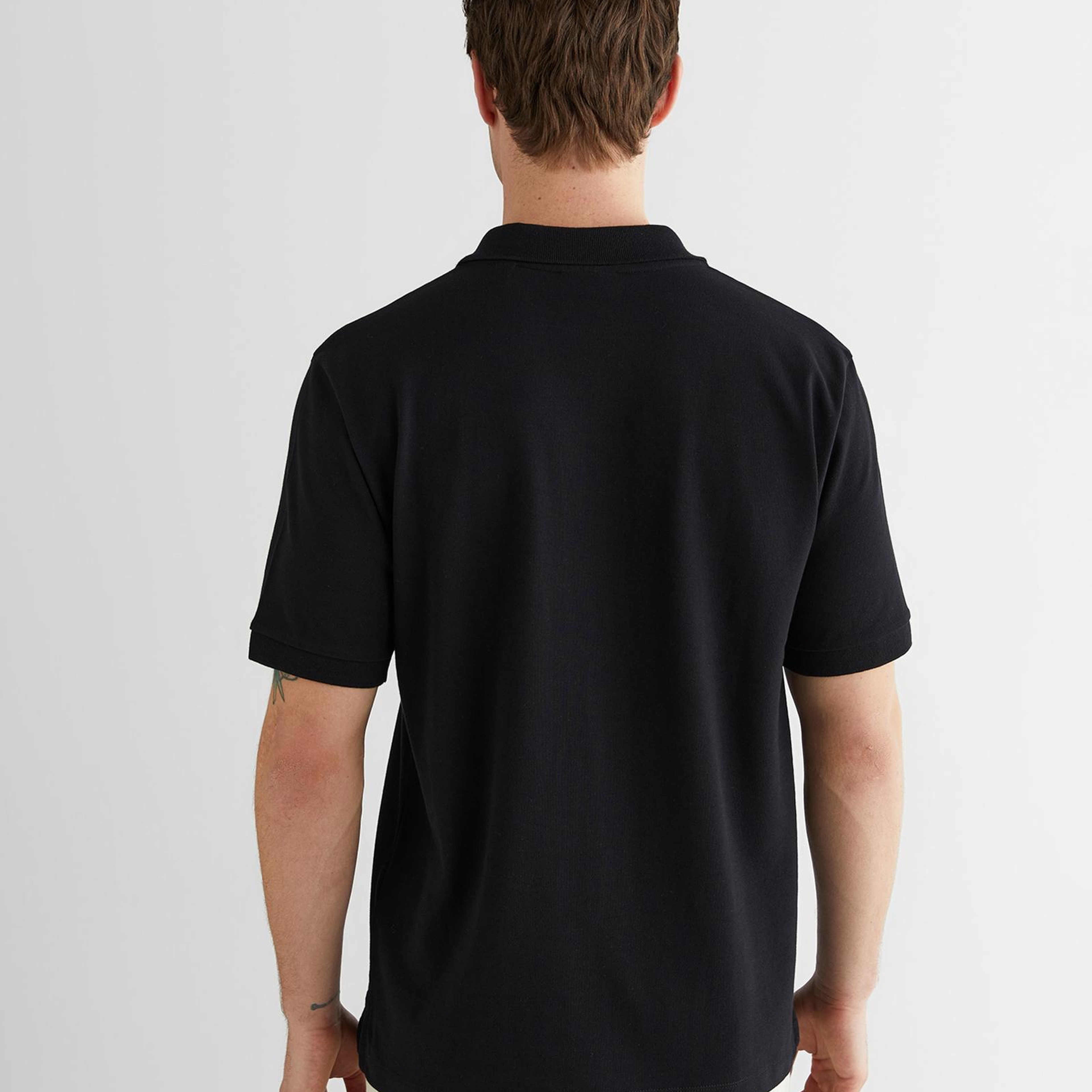 GANT Erkek Siyah Regular Fit Logolu Polo Yaka T-Shirt
