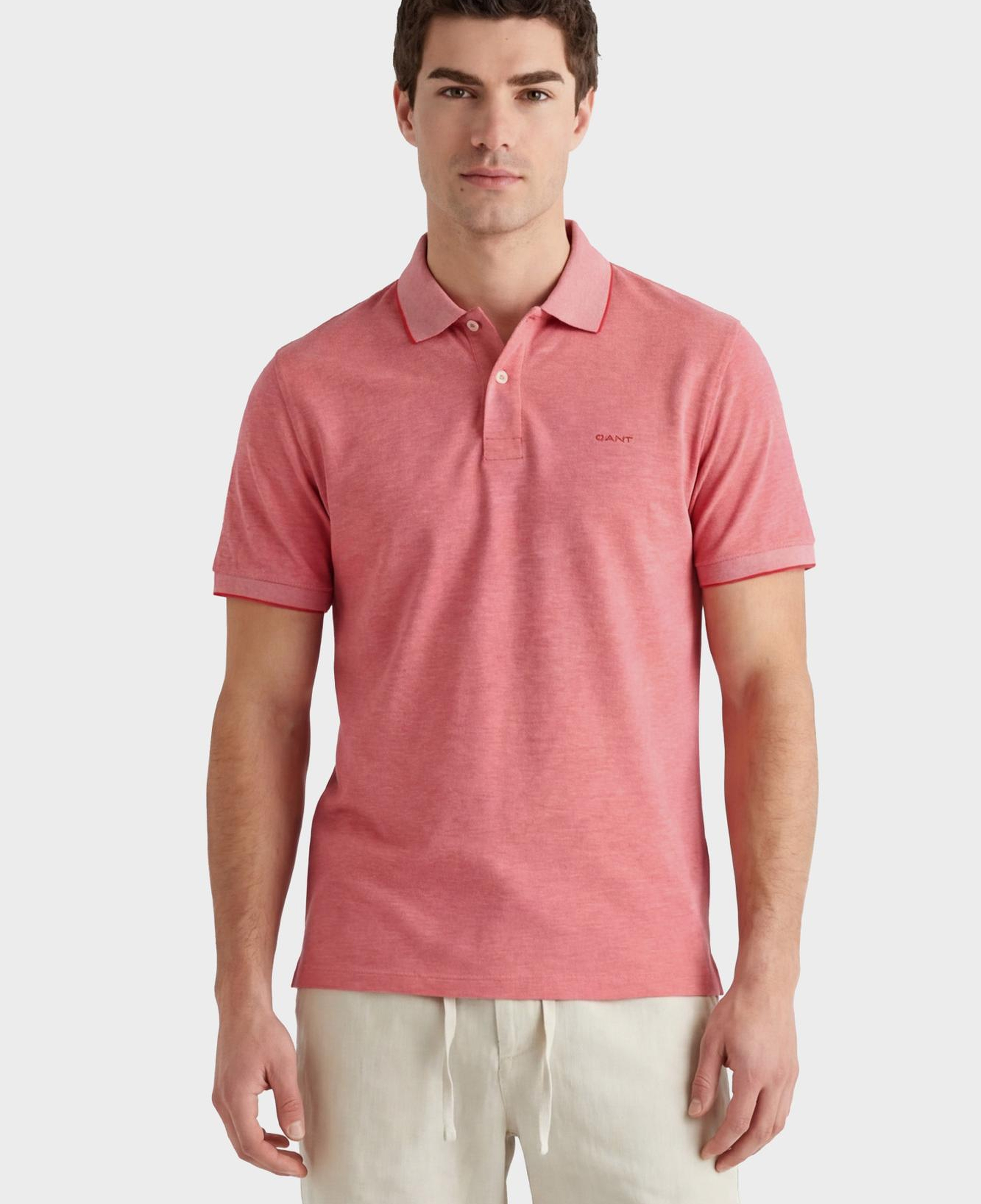 GANT Erkek Kırmızı Regular Fit Polo Yaka T-Shirt