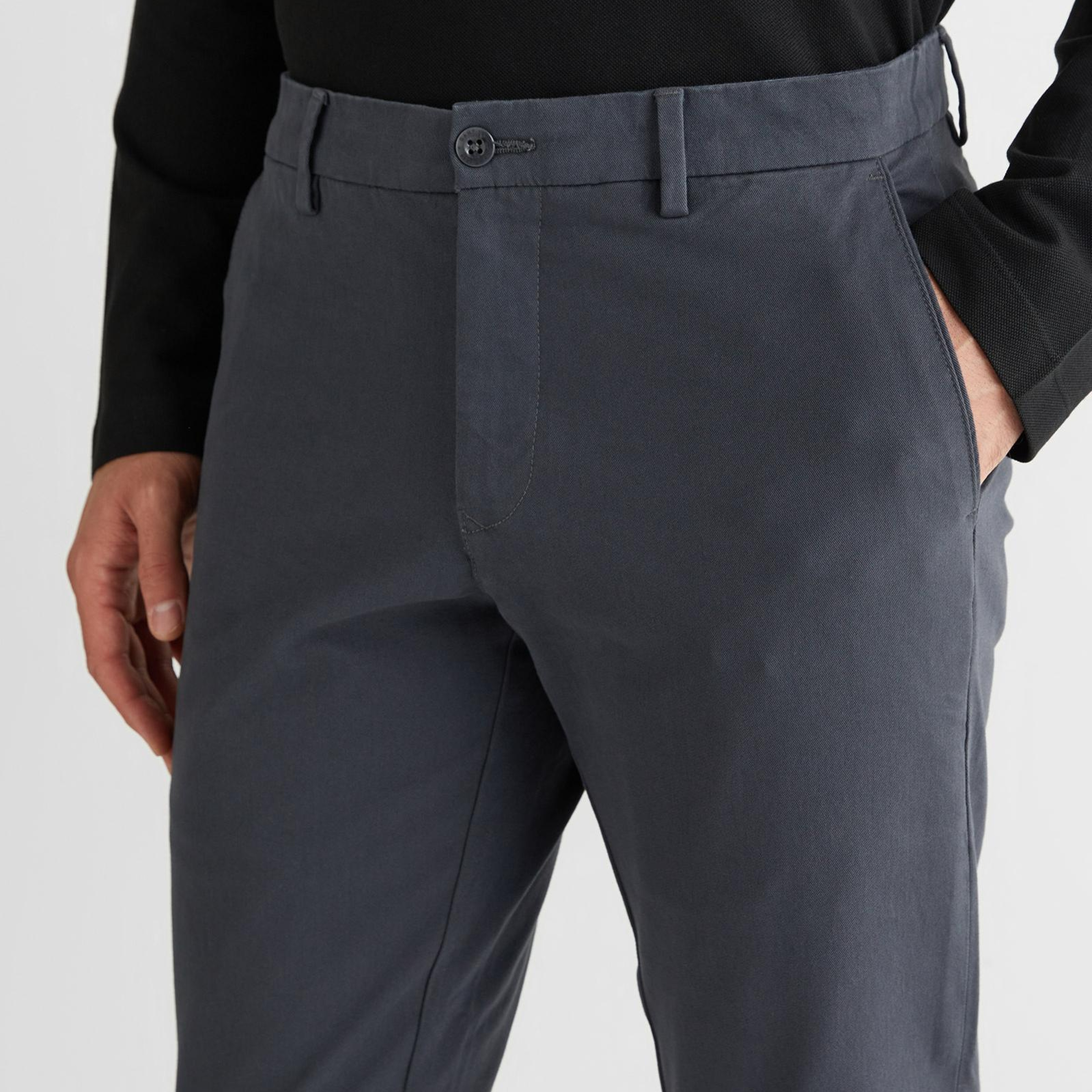 GANT Erkek Gri Slim Fit  Pantolon