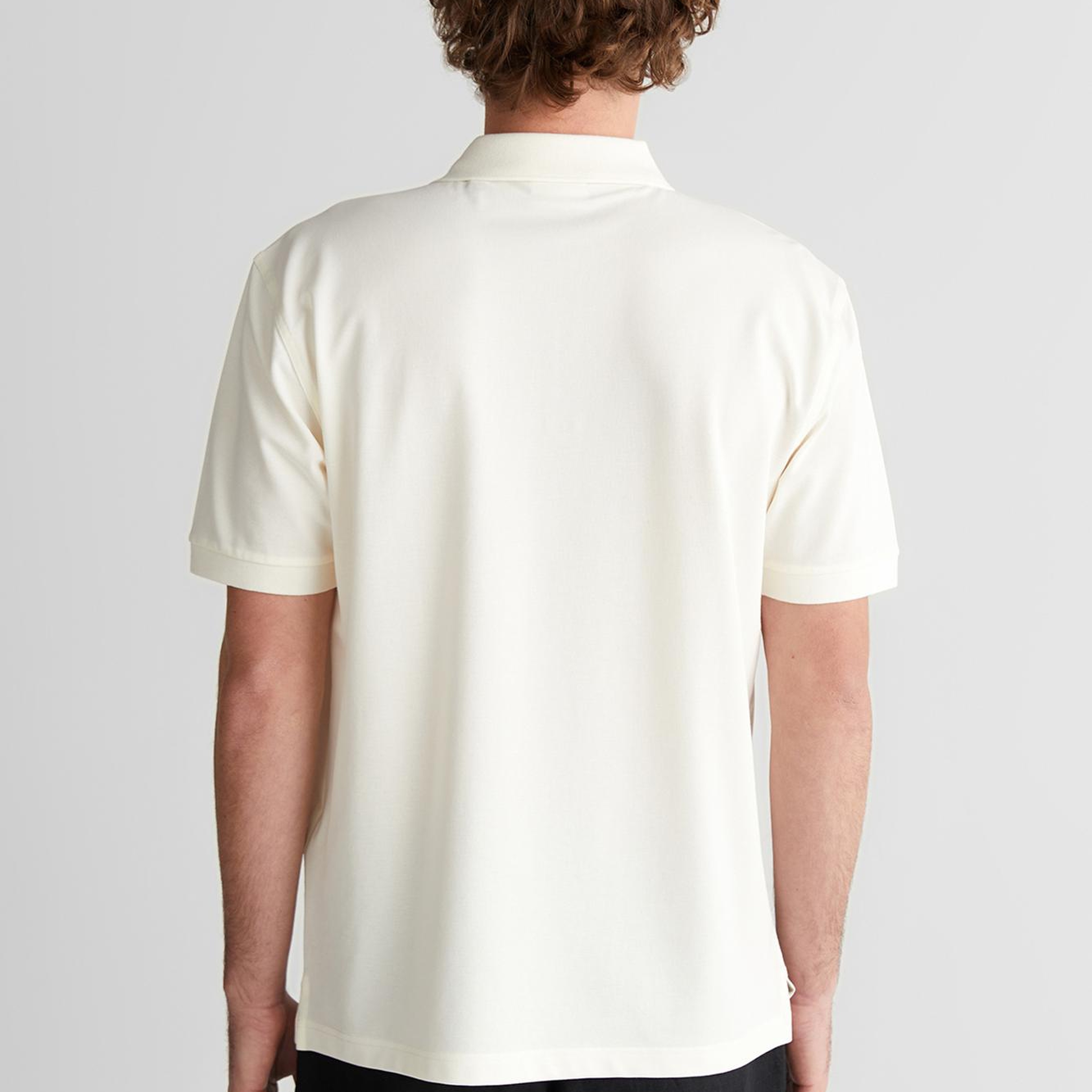 GANT Erkek Beyaz Regular Fit Yarım Fermuarlı Logolu Polo Yaka T-Shirt