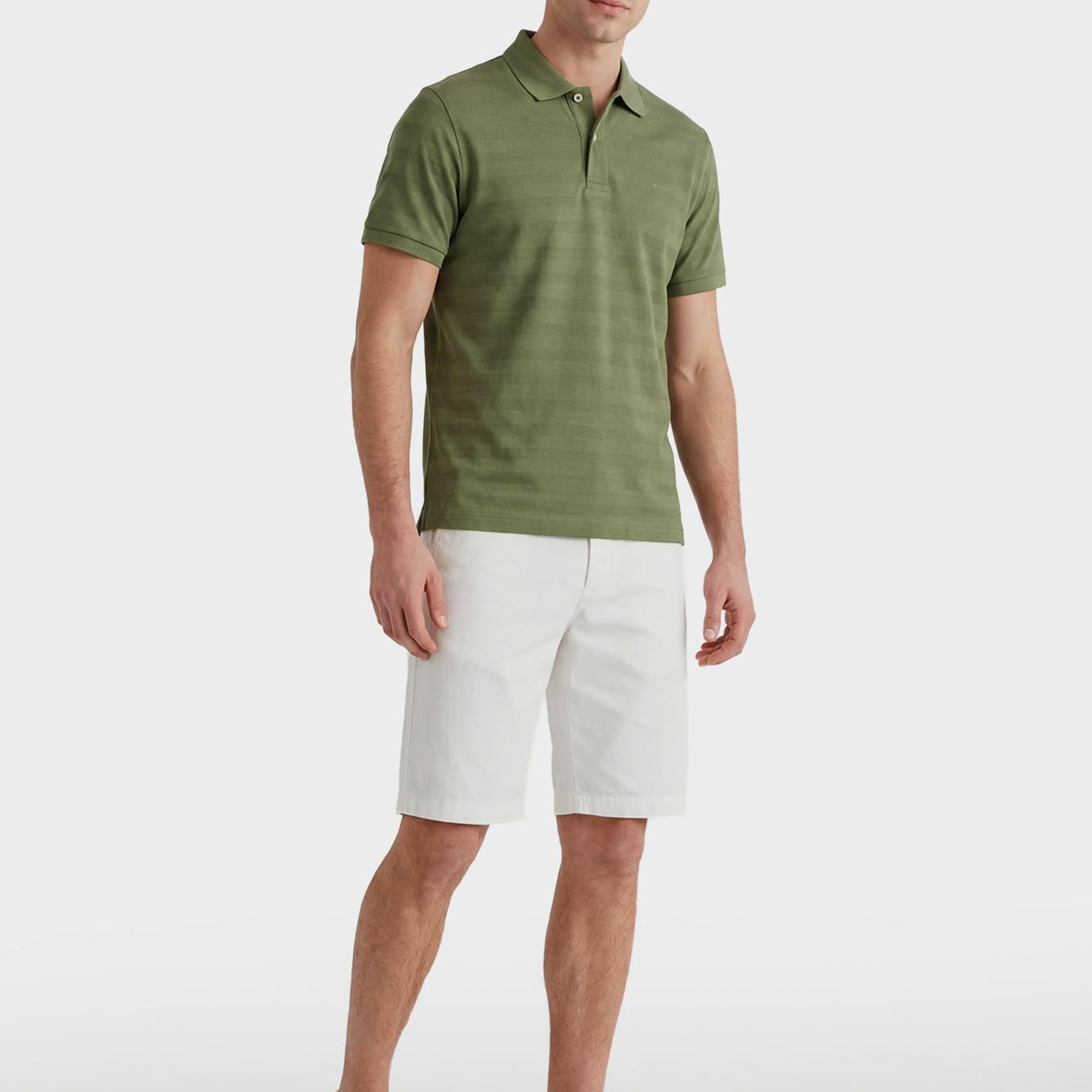 GANT Erkek Yeşil Regular Fit Polo Yaka T-Shirt