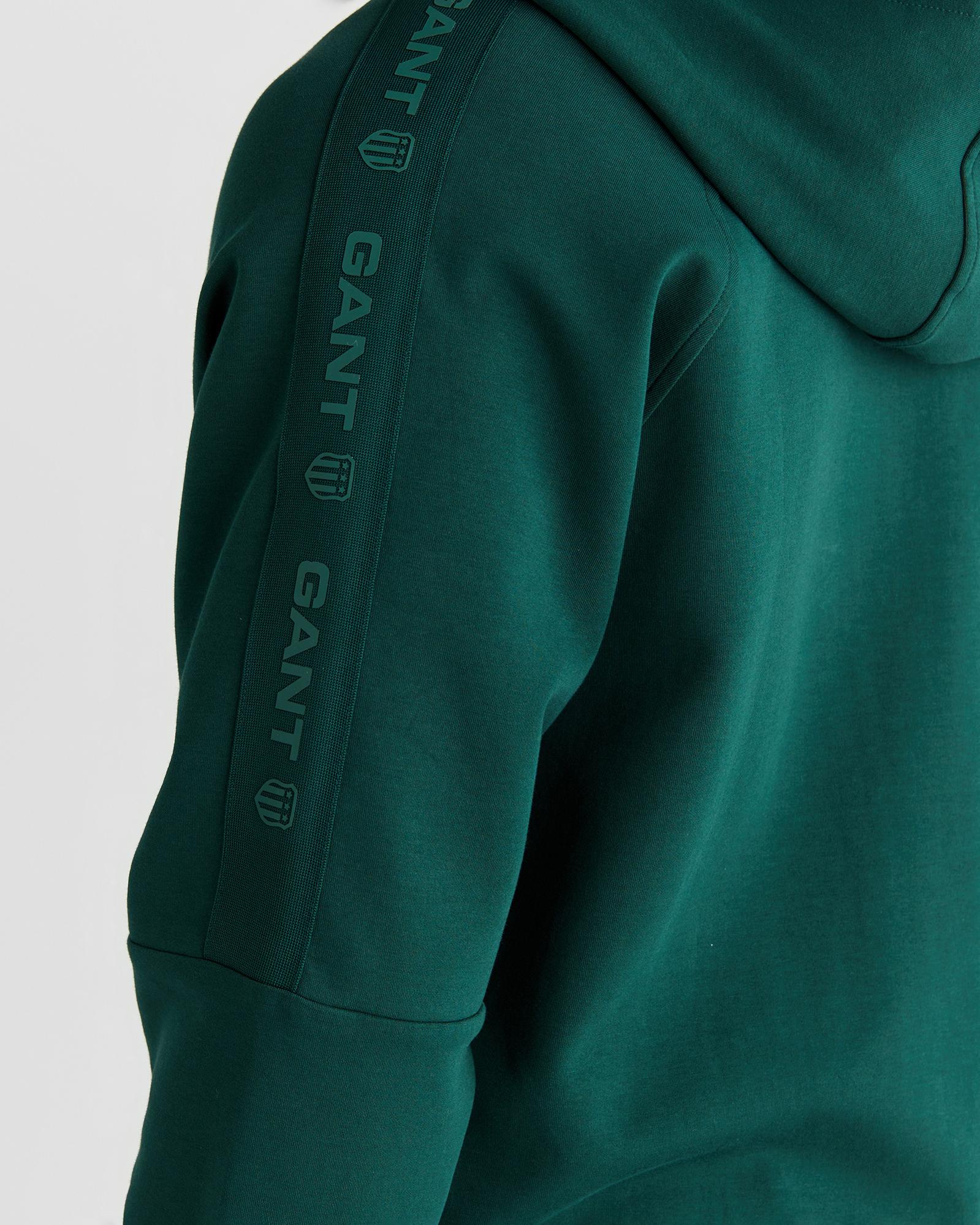 Logo tape full zip hoodie