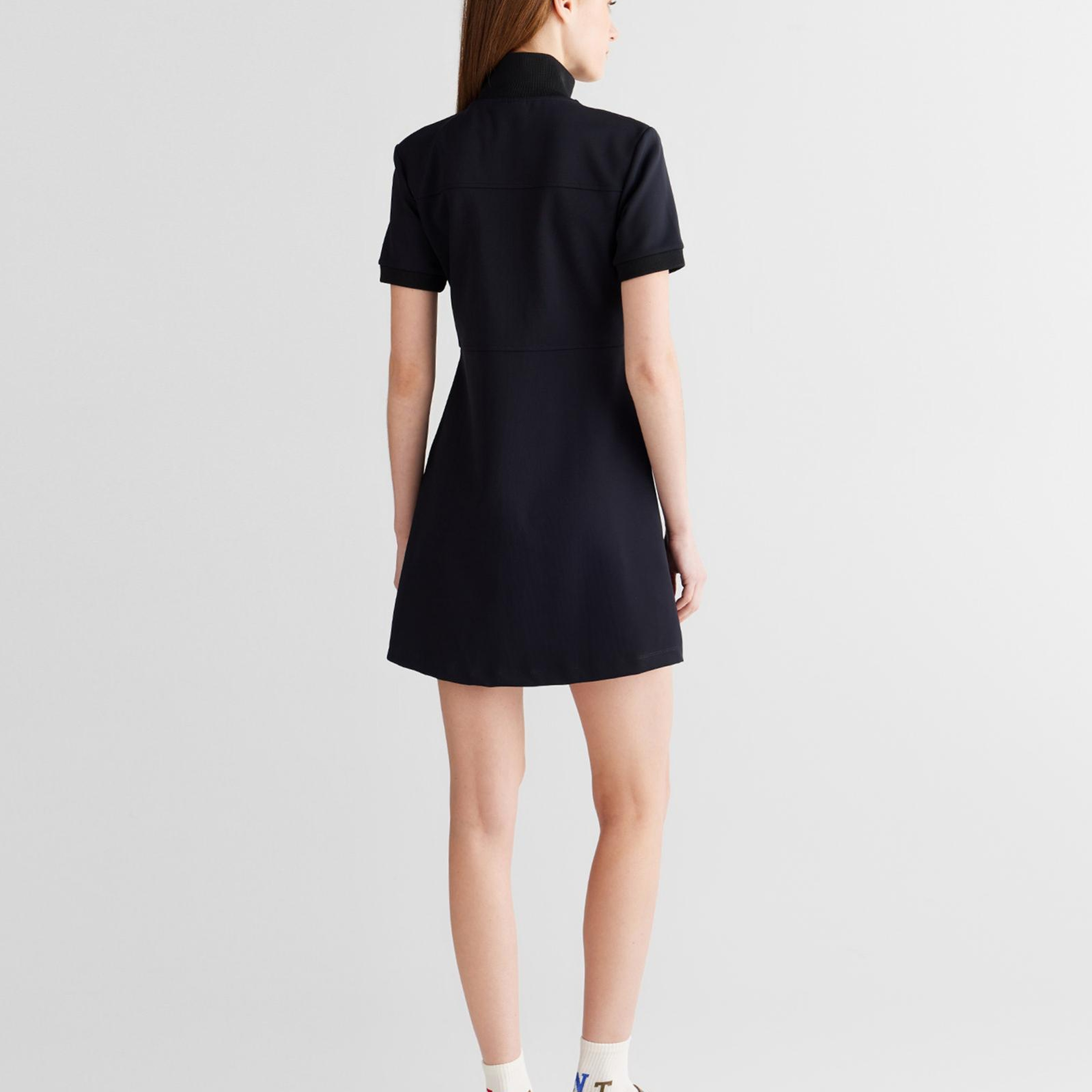 GANT Kadın Siyah Regular Fit Fermuarlı Elbise