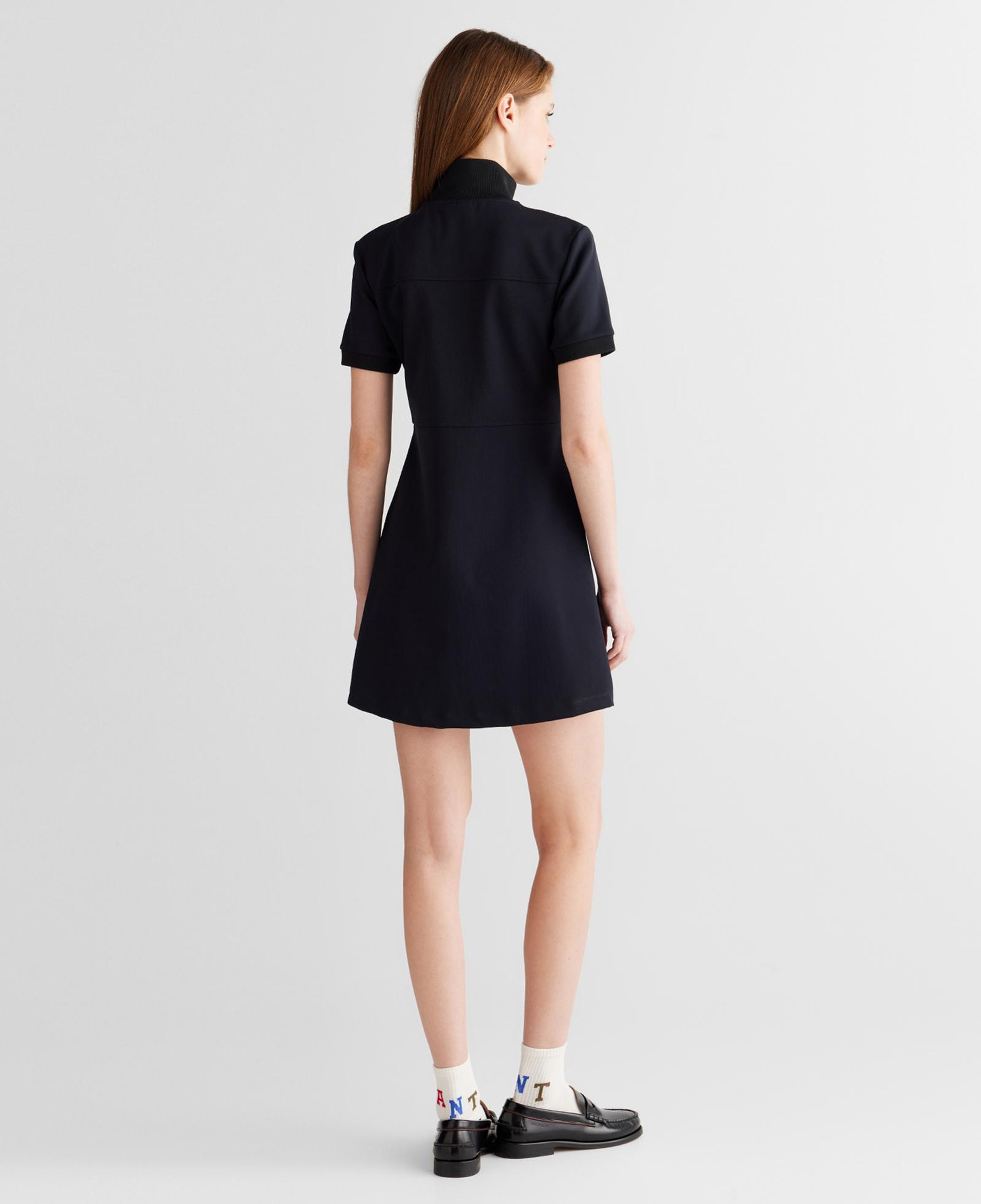 GANT Kadın Siyah Regular Fit Fermuarlı Elbise