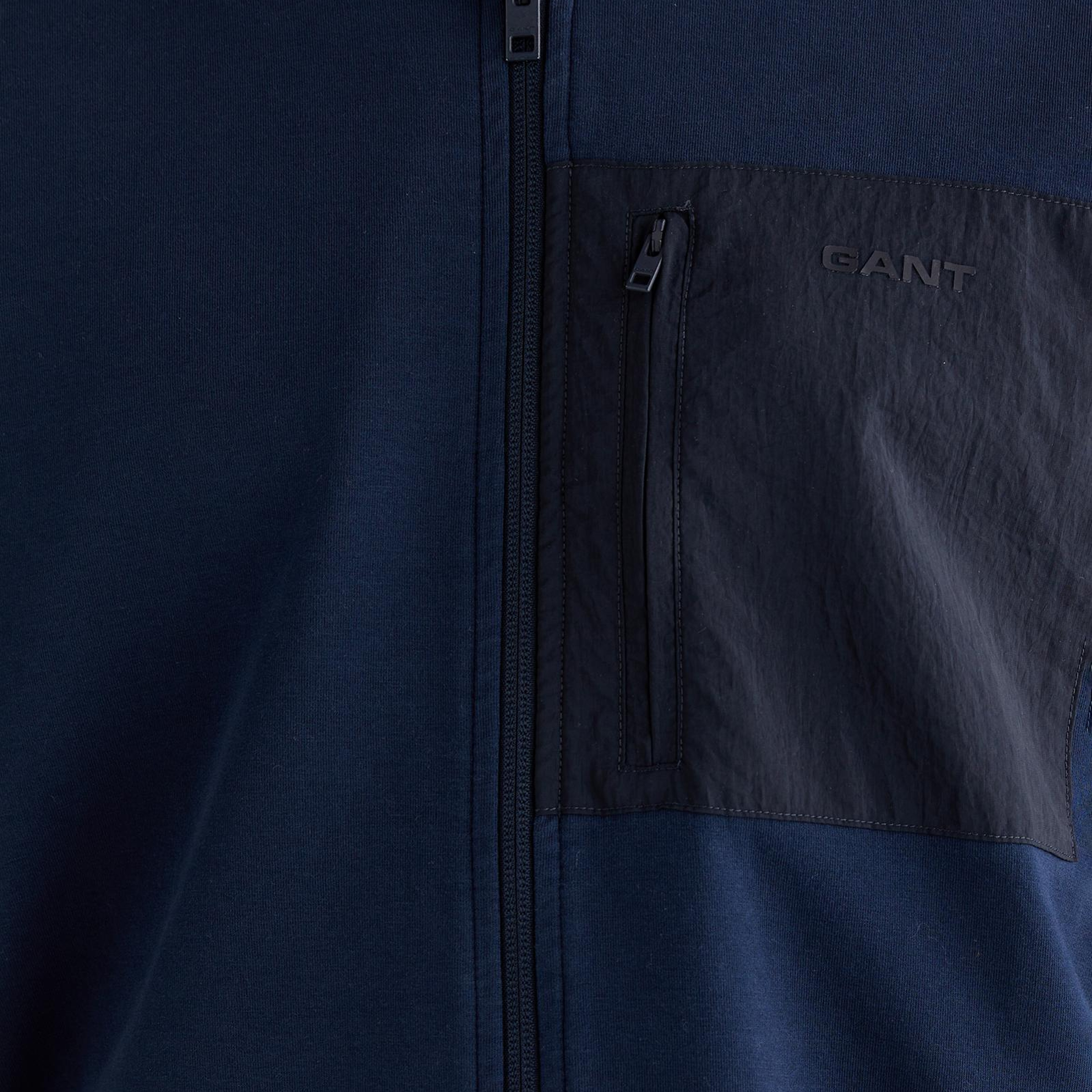 GANT Erkek Lacivert Regular Fit Kapüşonlu Sweatshirt