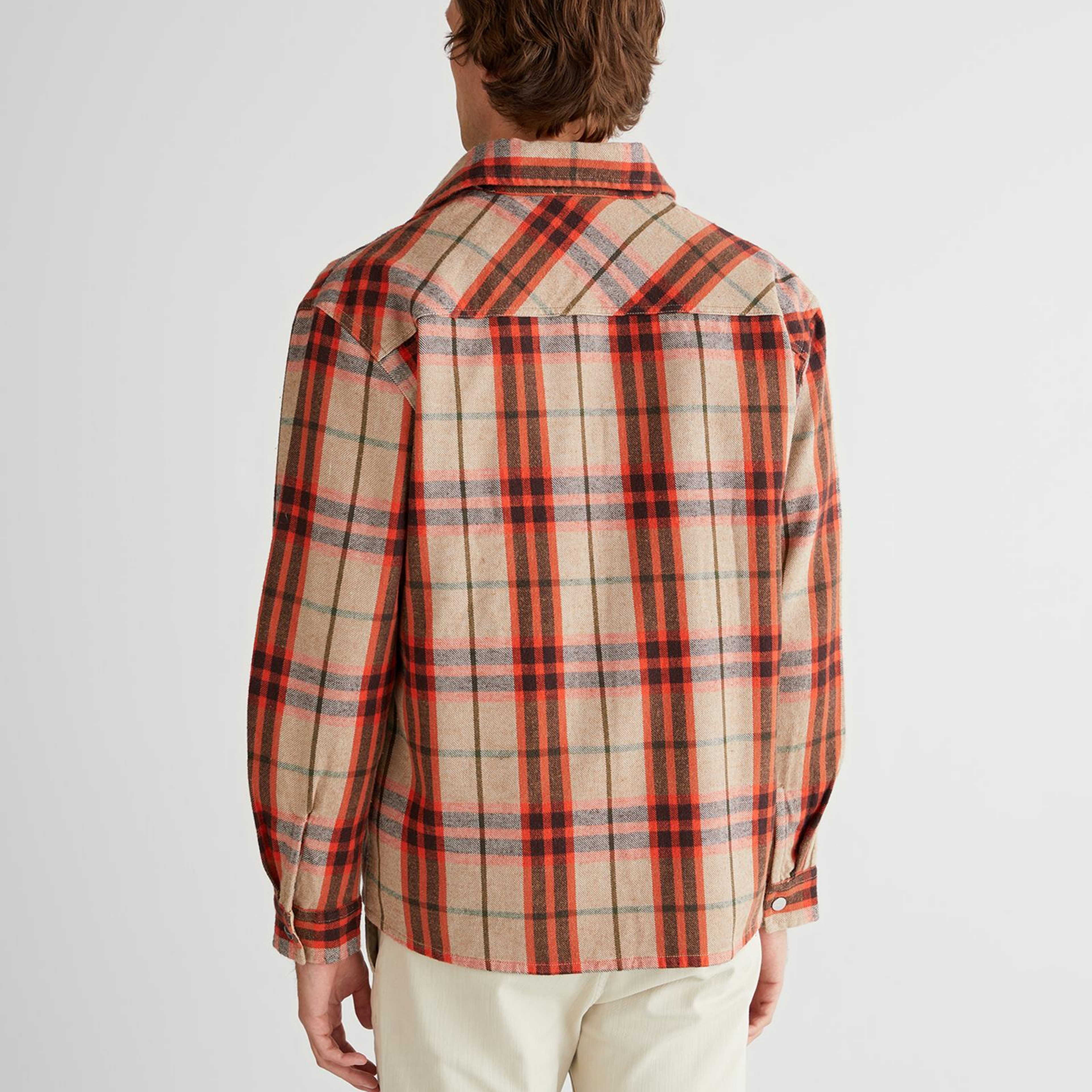 GANT Erkek Turuncu Relaxed Fit Bisiklet Yaka Gömlek