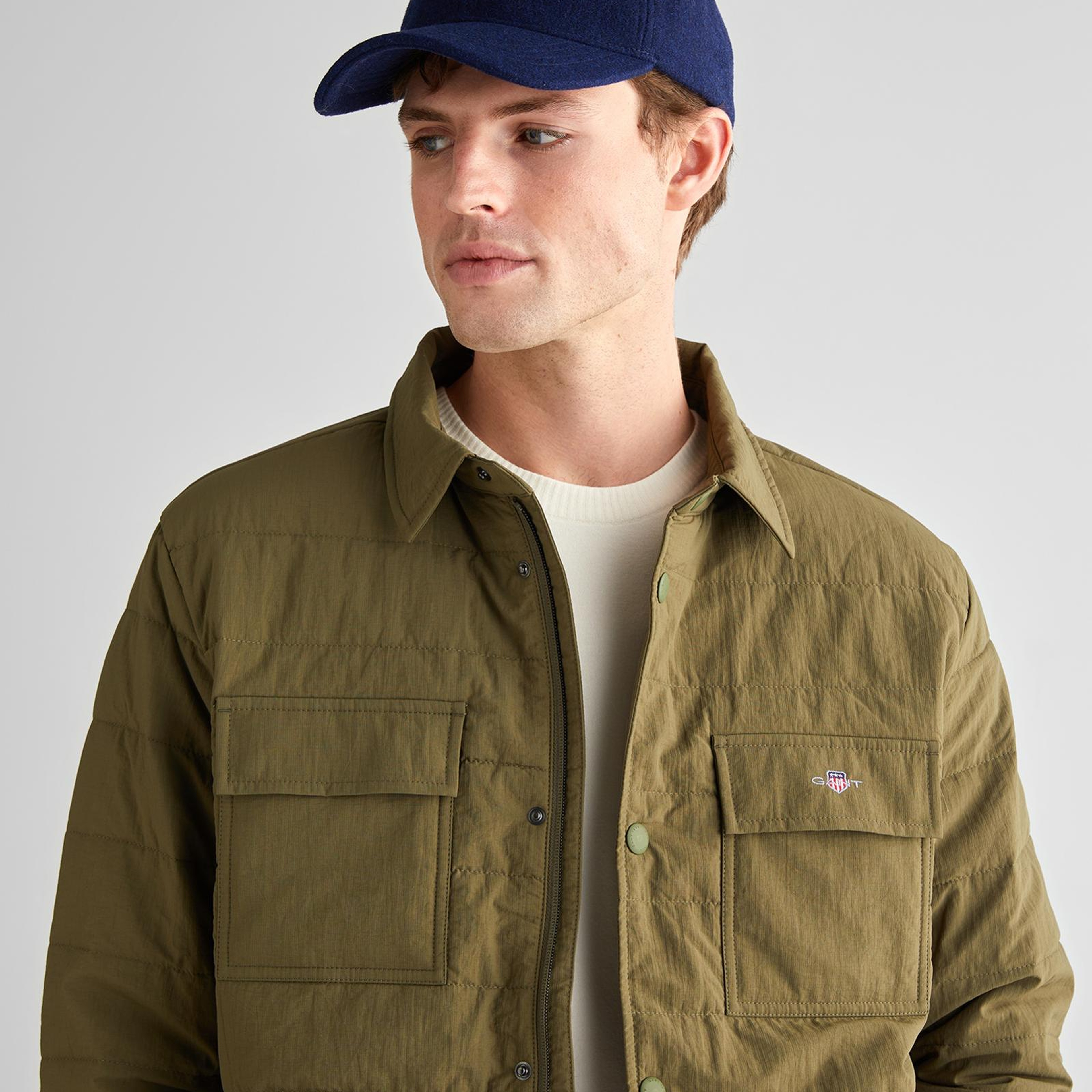 GANT Erkek Haki Standart Fit  Mont