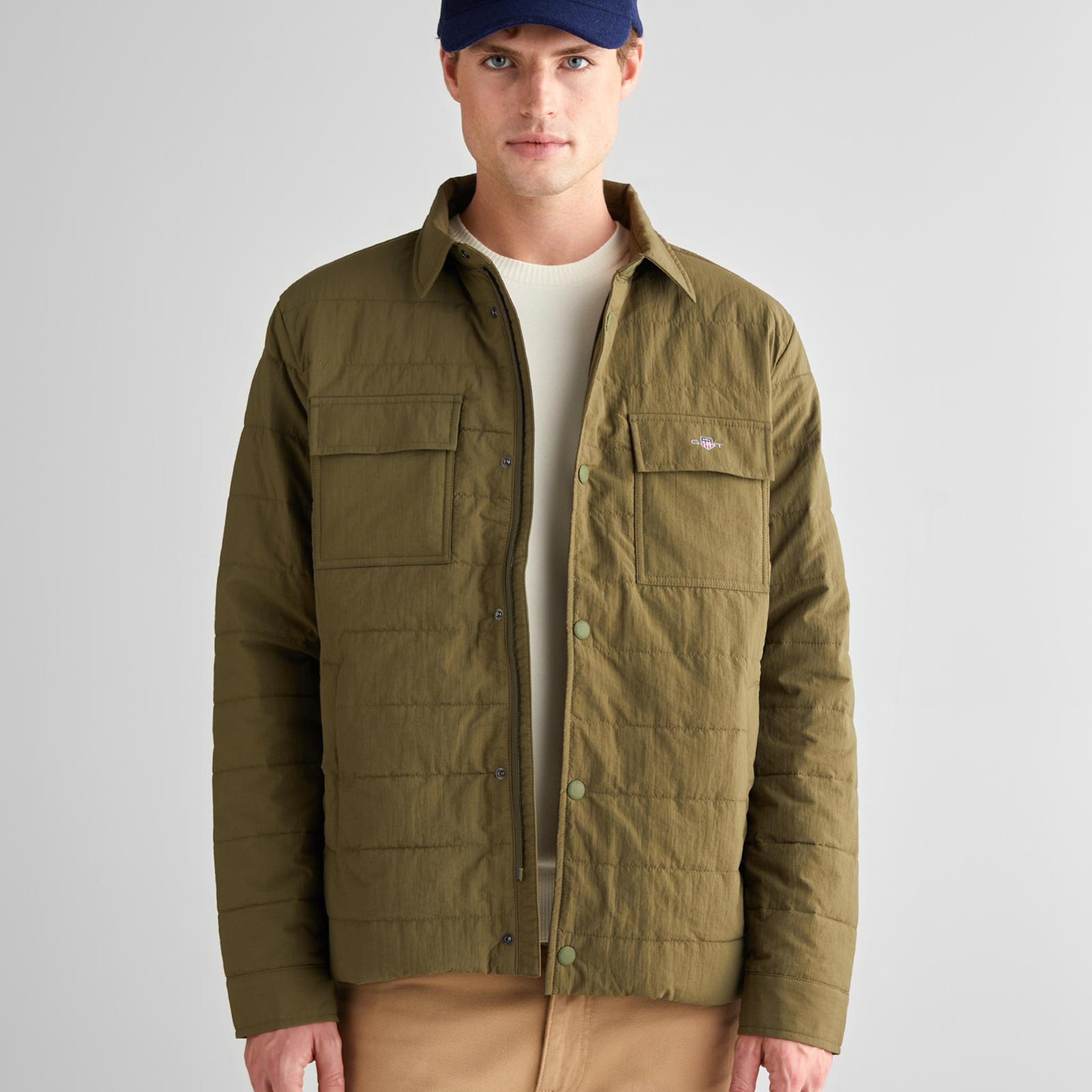 GANT Erkek Haki Standart Fit  Mont