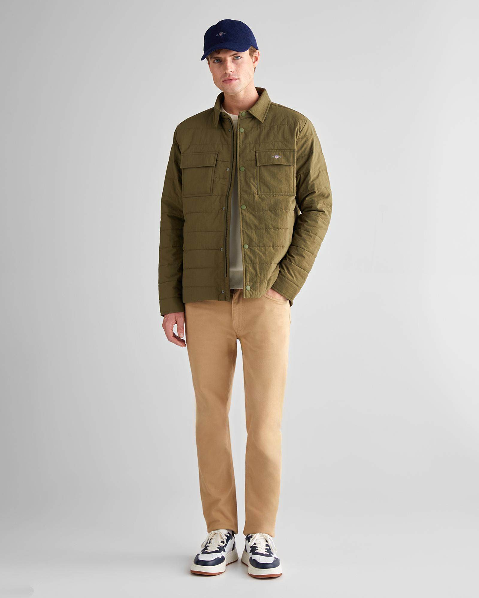 GANT Erkek Haki Standart Fit  Mont