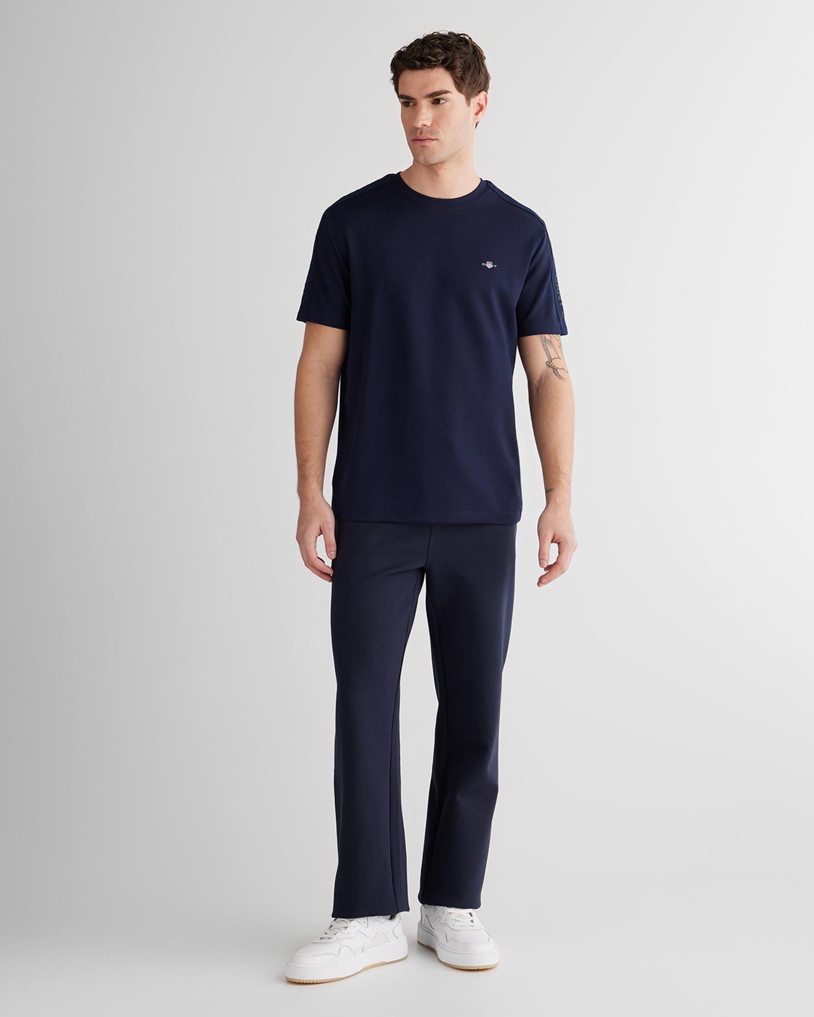 GANT Erkek Lacivert Regular Fit T-Shirt