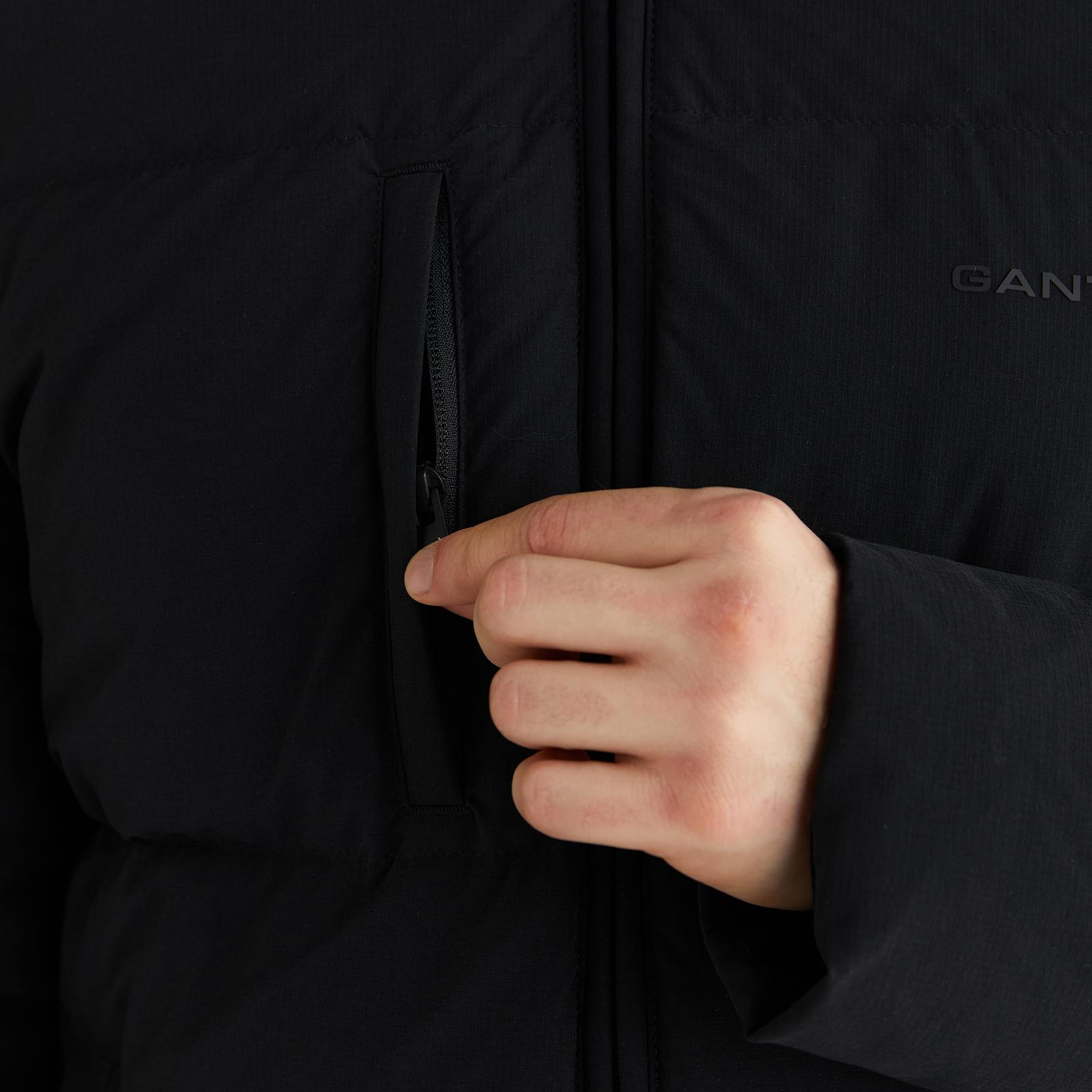 GANT Erkek Siyah Regular Fit Fermuarlı Ceket