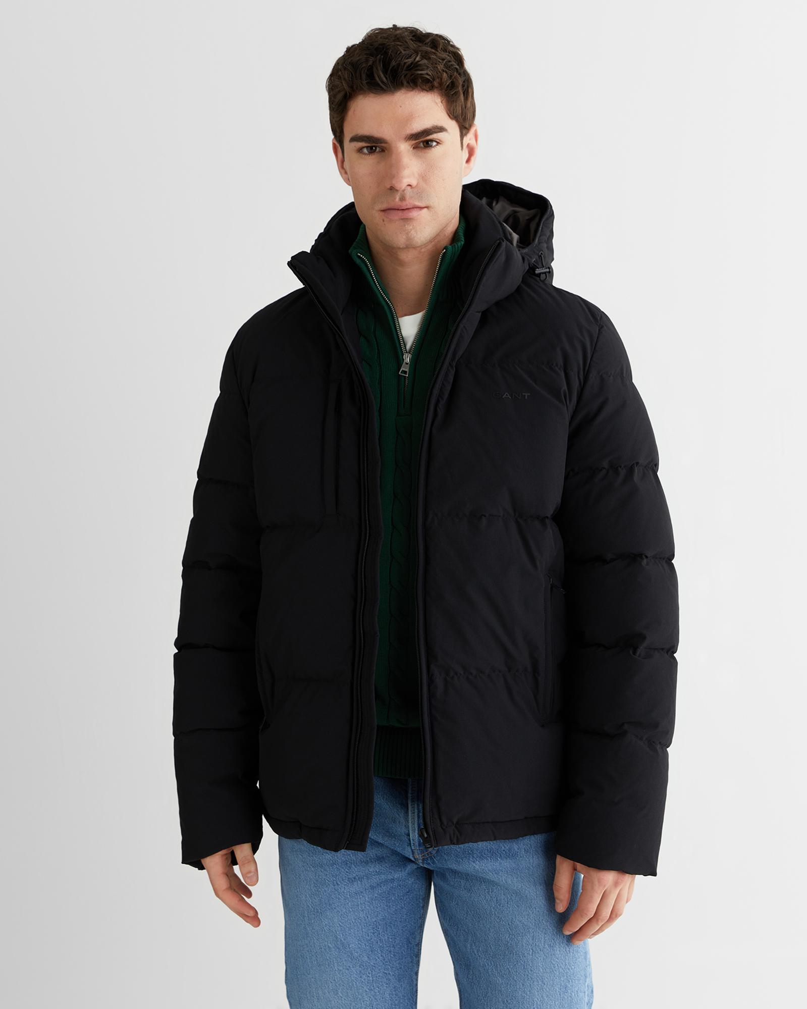 GANT Erkek Siyah Regular Fit Fermuarlı Ceket