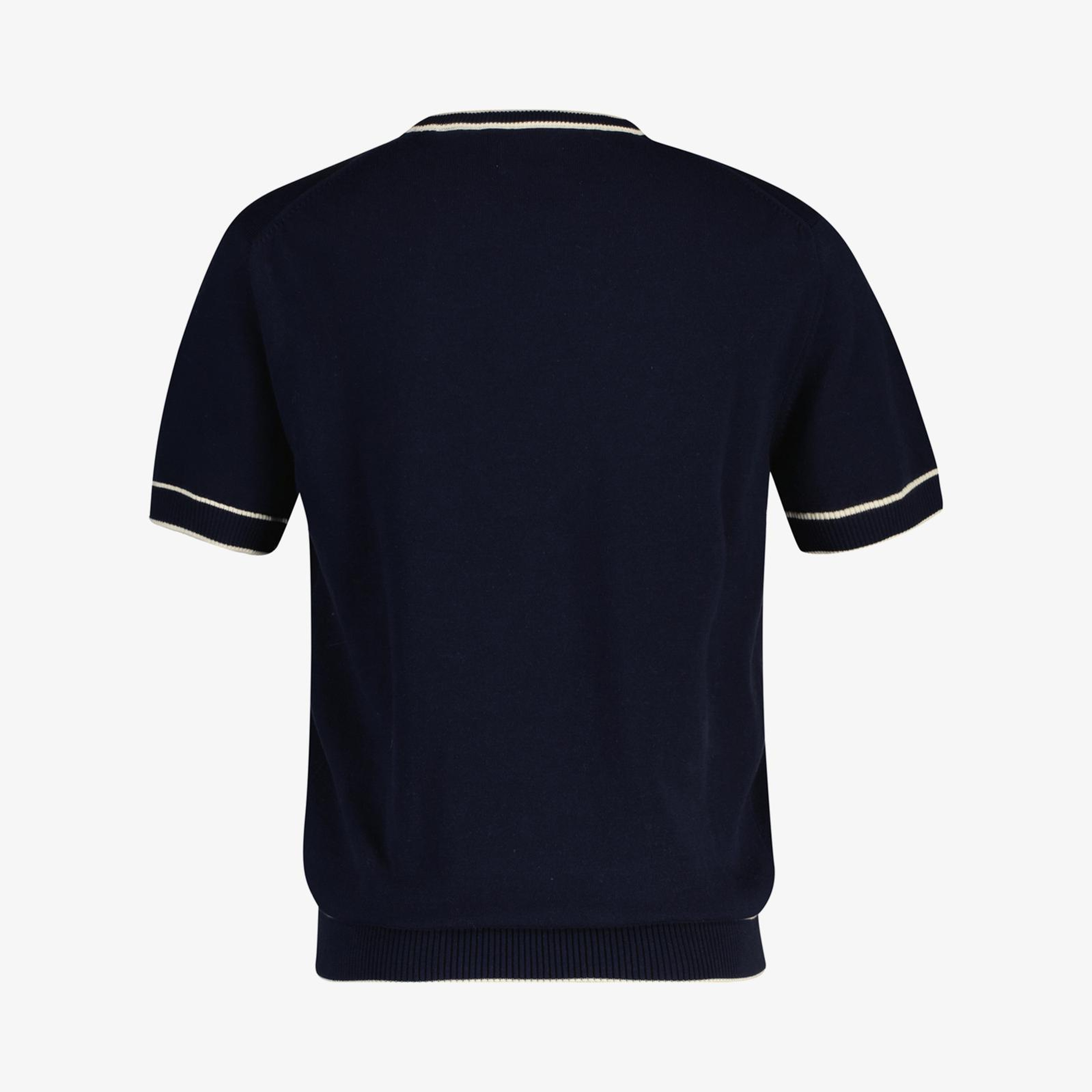 GANT Erkek Lacivert Regular Fit Kısa Kollu Triko