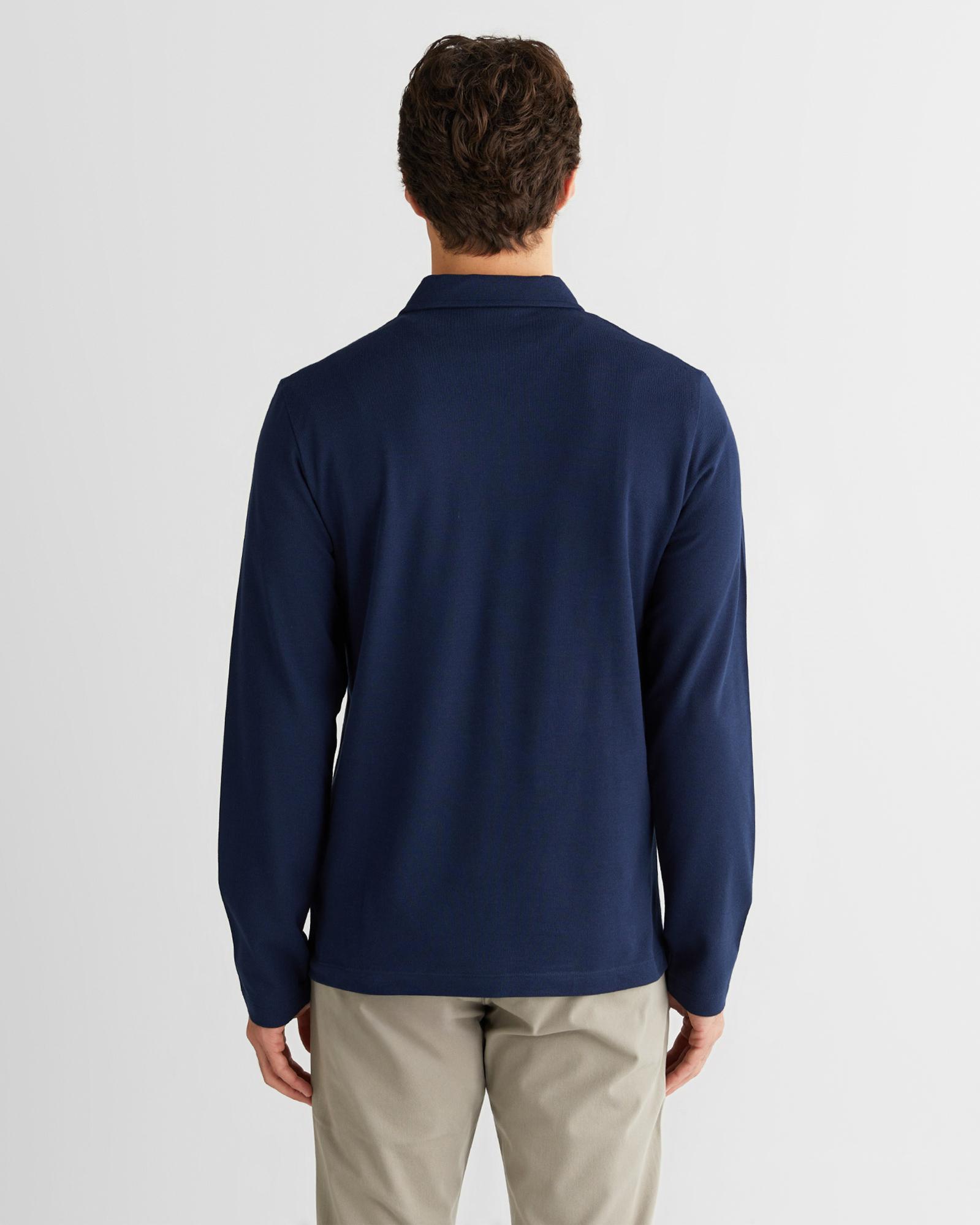 GANT Erkek Lacivert Slim Fit V Yaka Polo
