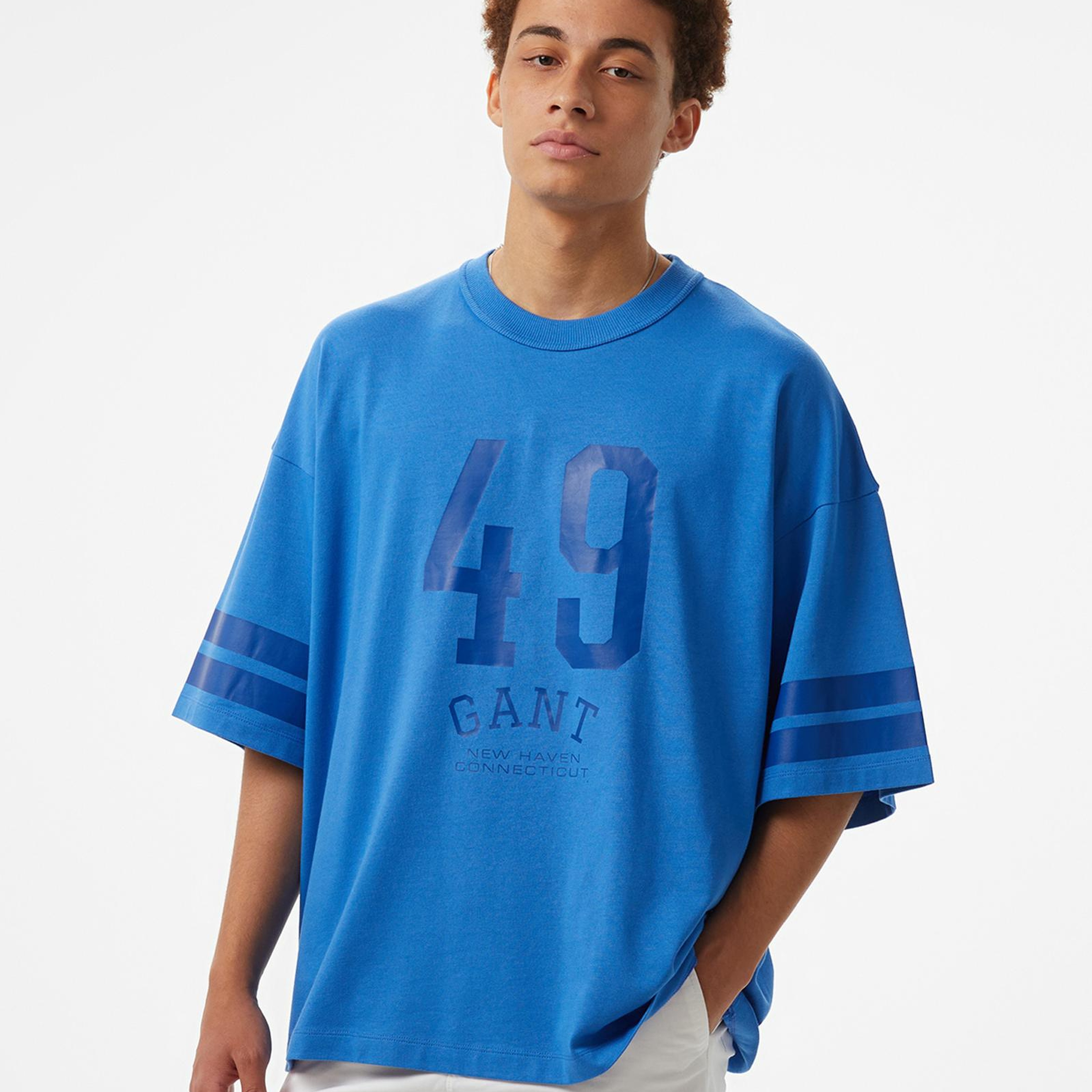 GANT Erkek Mavi T-Shirt