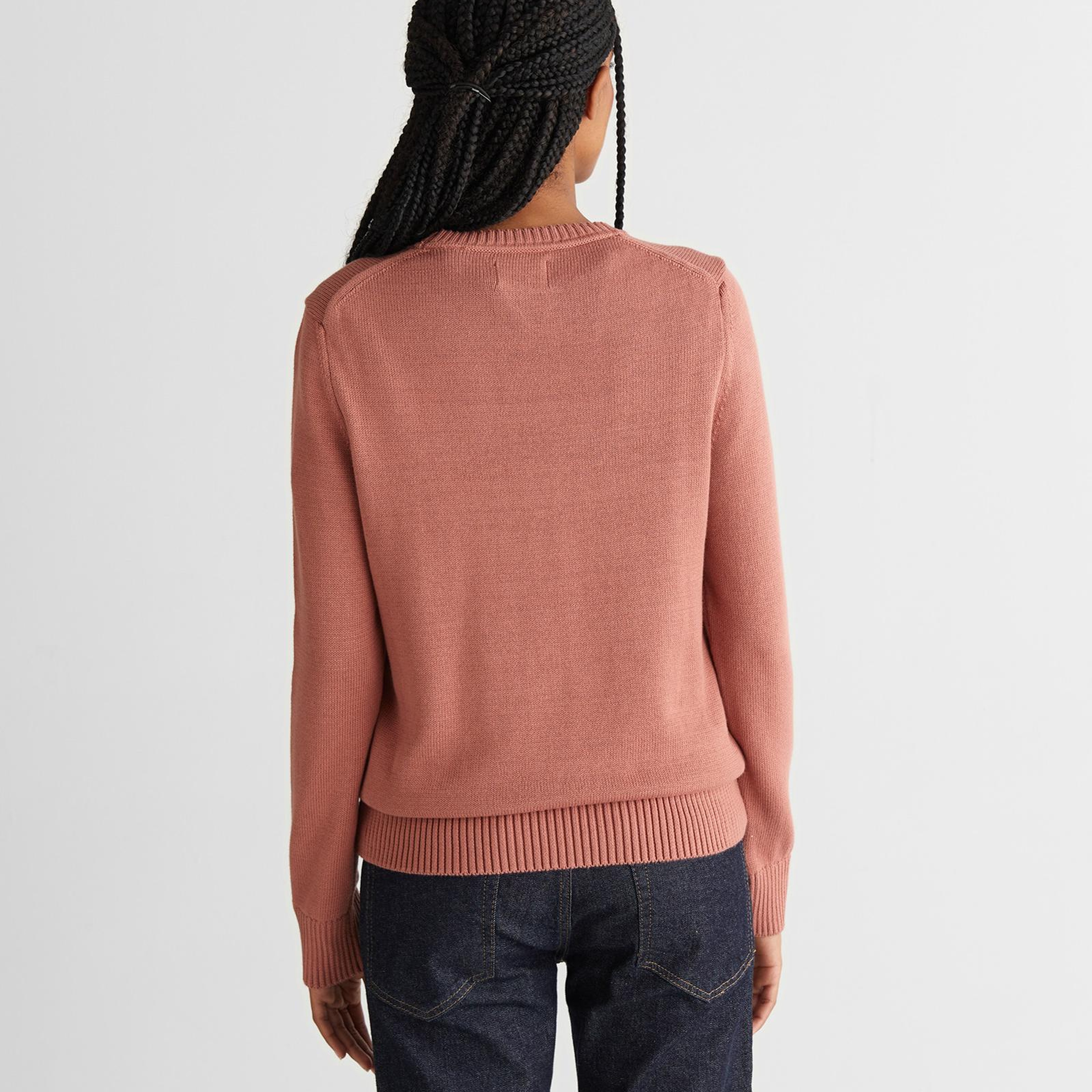 GANT Kadın Pembe Regular Fit Bisiklet Yaka Triko