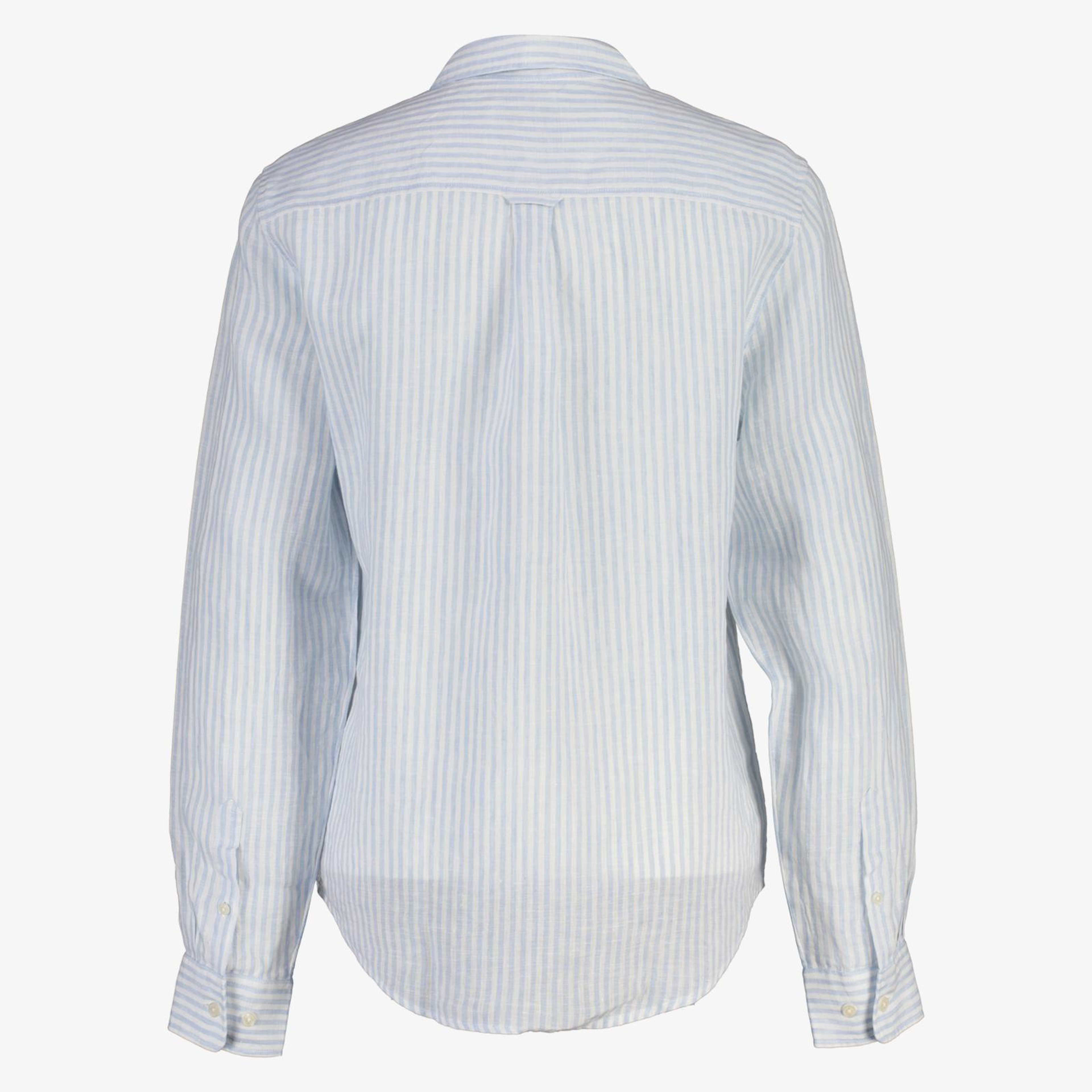 GANT Kadın Mavi Regular Fit Çizgili Gömlek