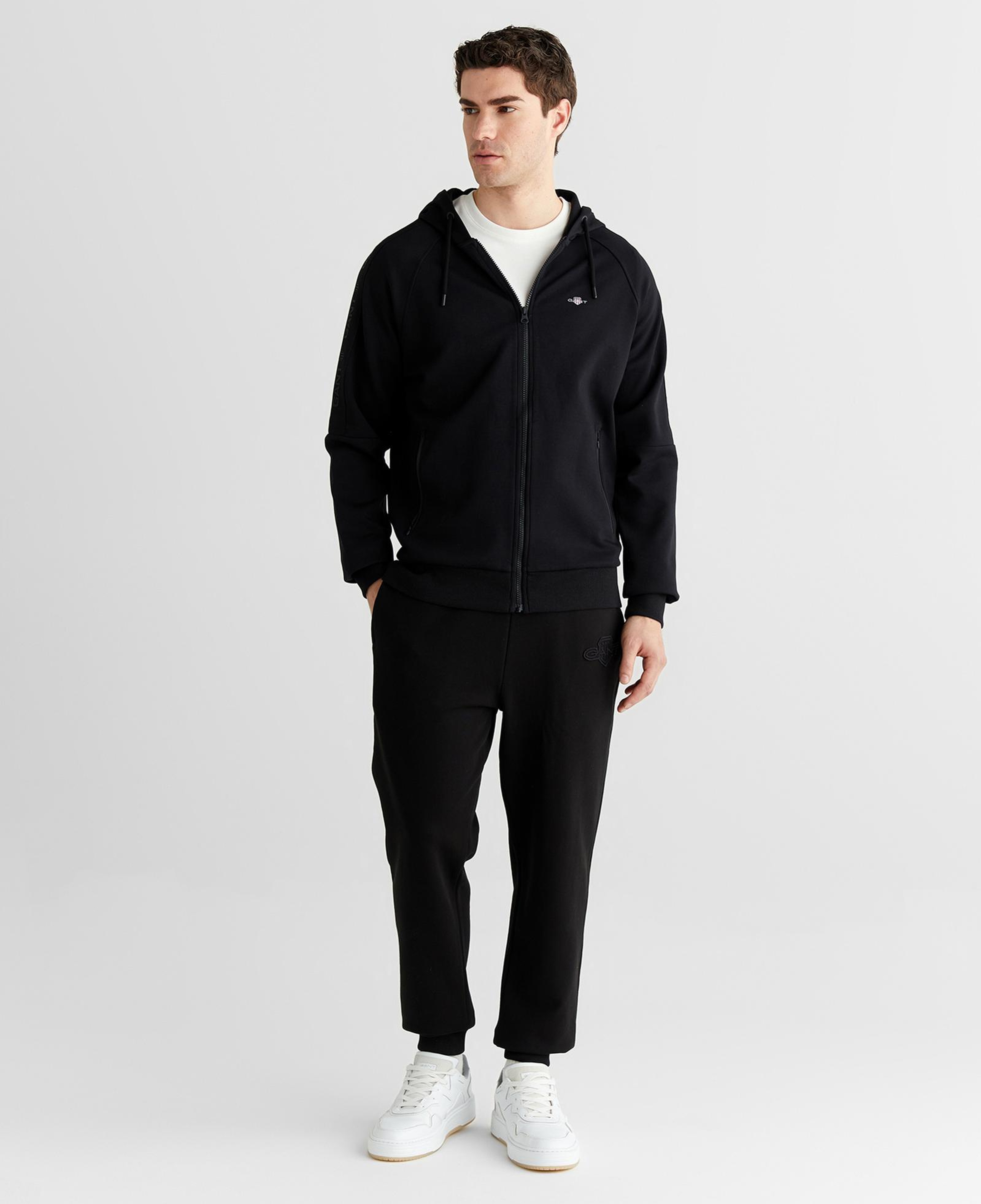 GANT Erkek Siyah Regular Fit  Eşofman Altı