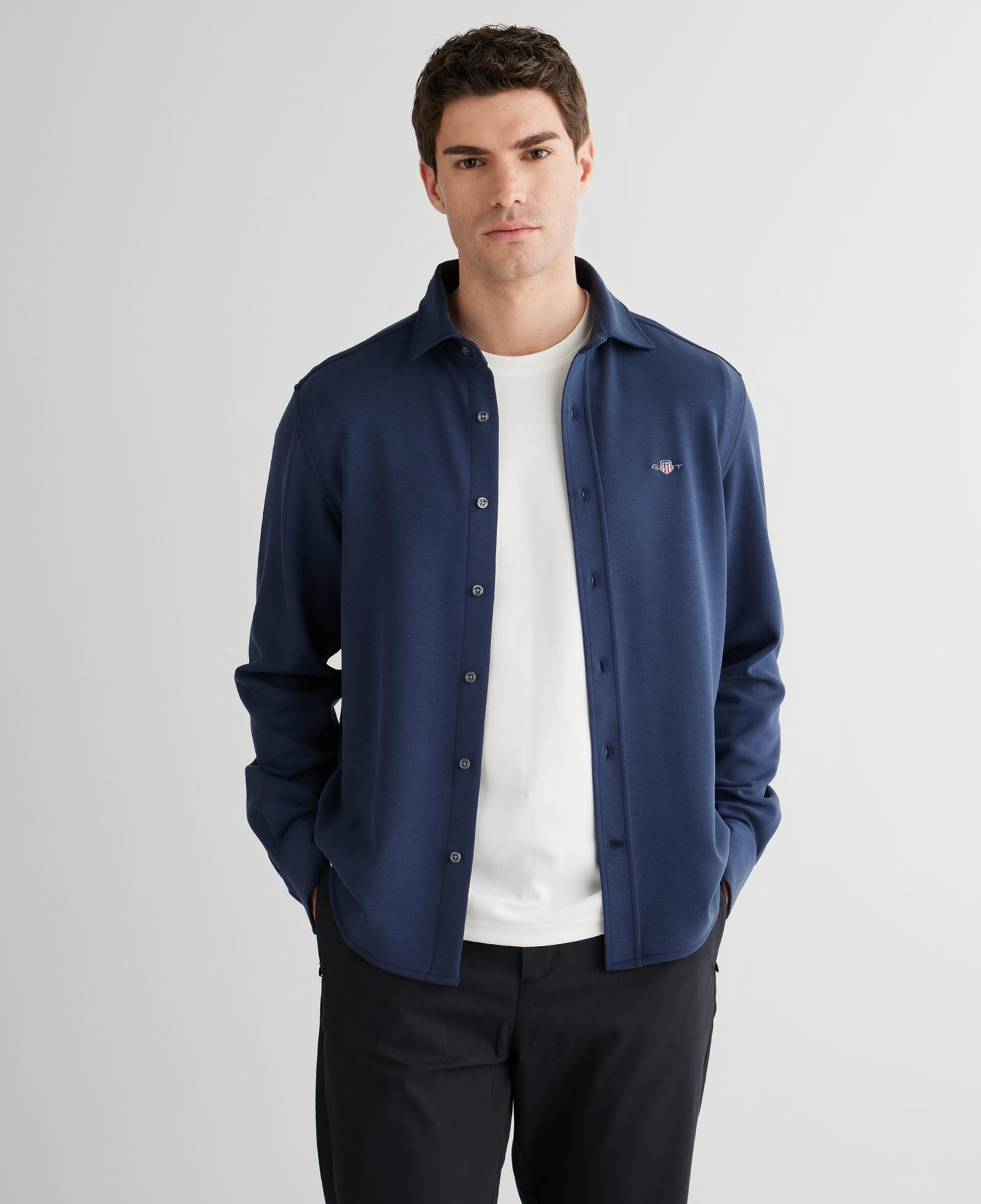 GANT Erkek Lacivert Standart Fit Gömlek