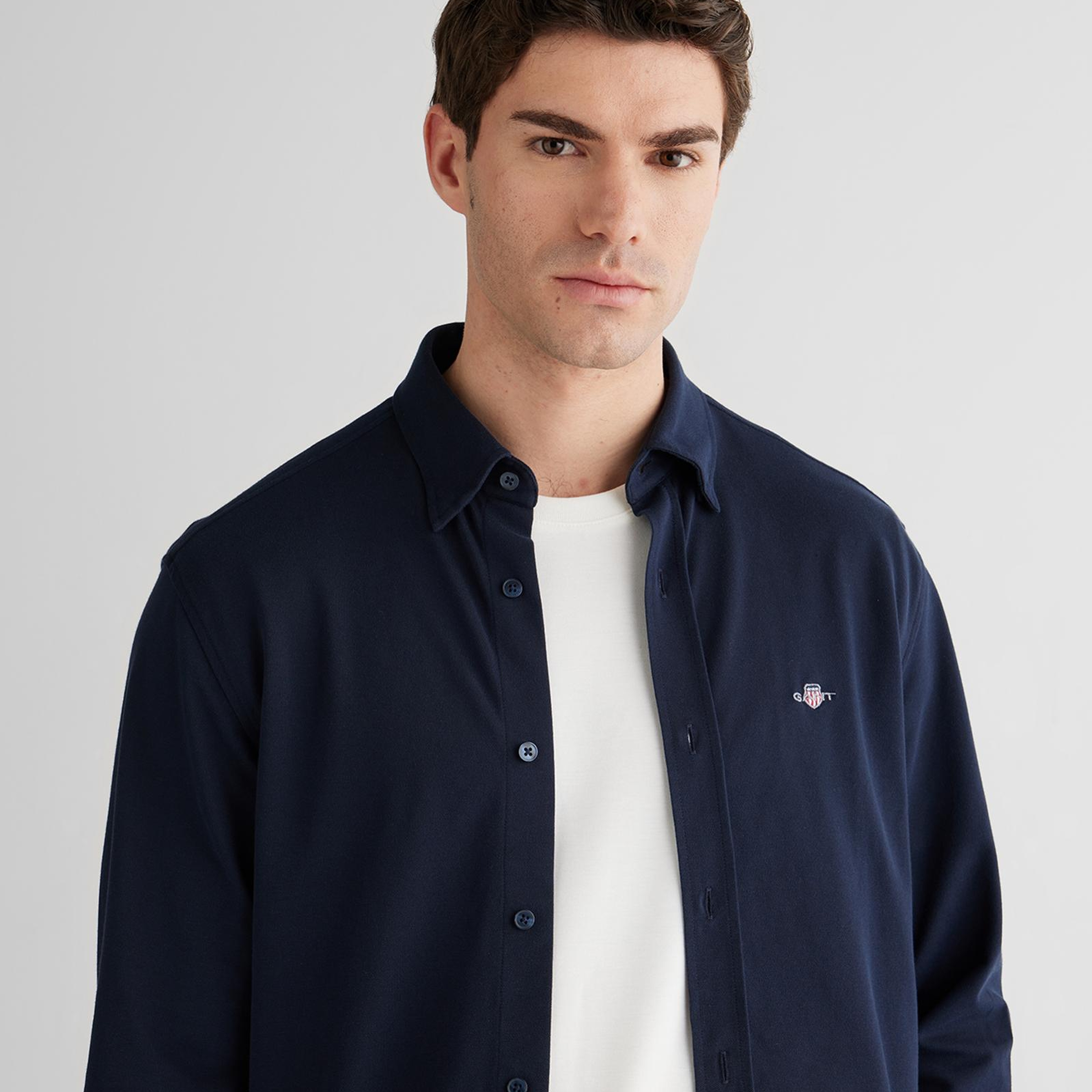 GANT Erkek Lacivert Regular Fit Gömlek