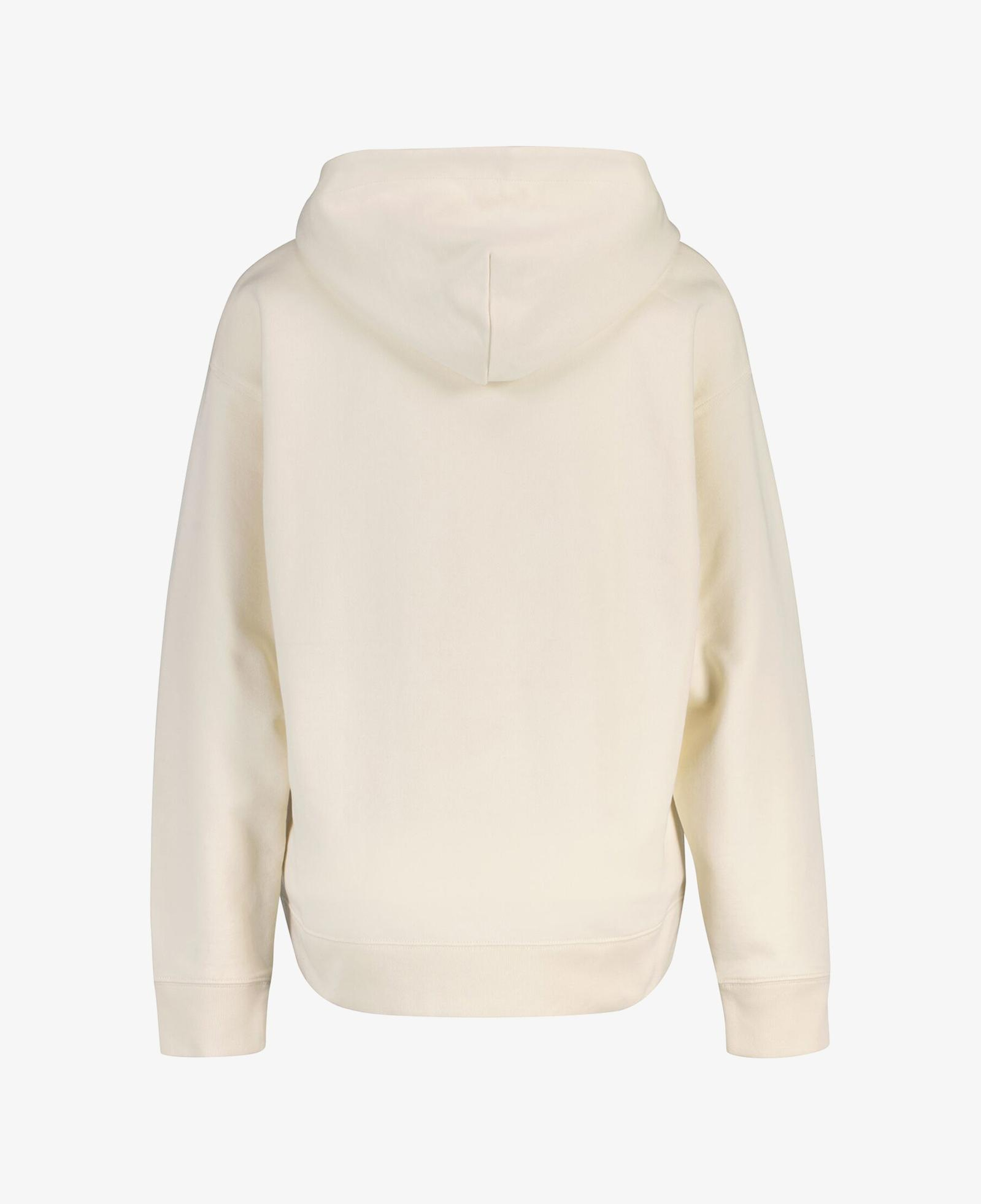 GANT Kadın Krem Regular Fit Kapüşonlu Sweatshirt