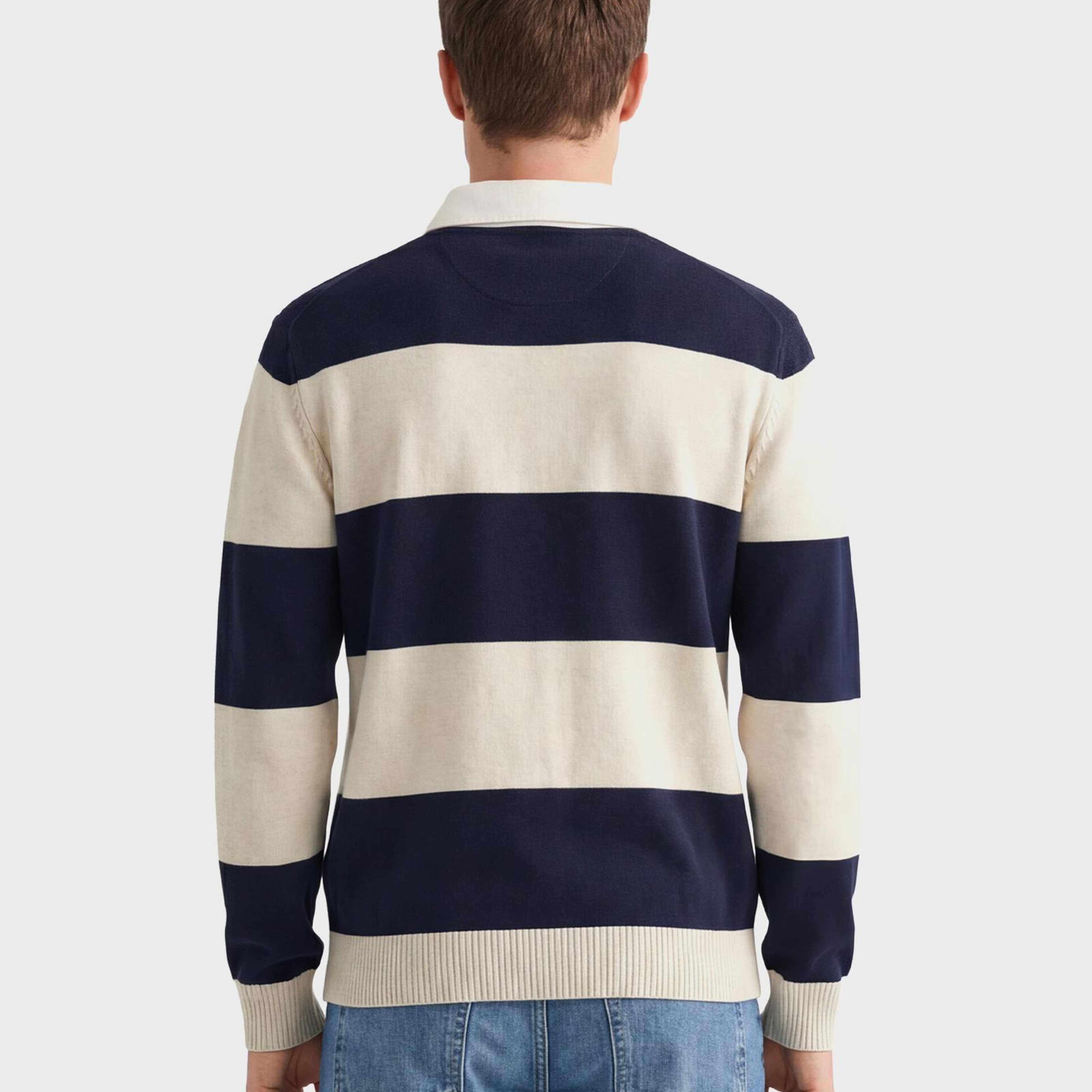 GANT Erkek Lacivert Regular Fit Polo Yaka Triko