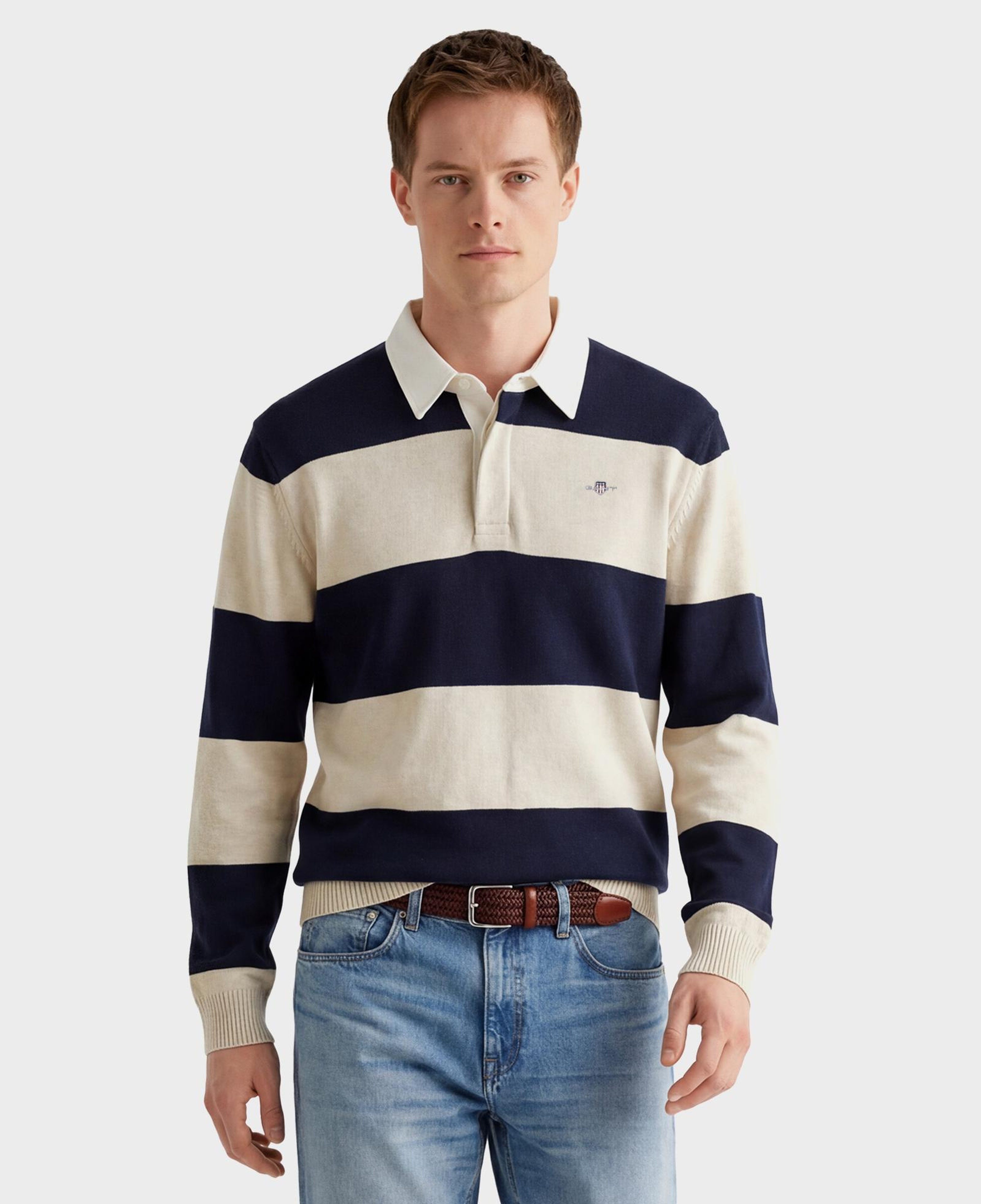GANT Erkek Lacivert Regular Fit Polo Yaka Triko