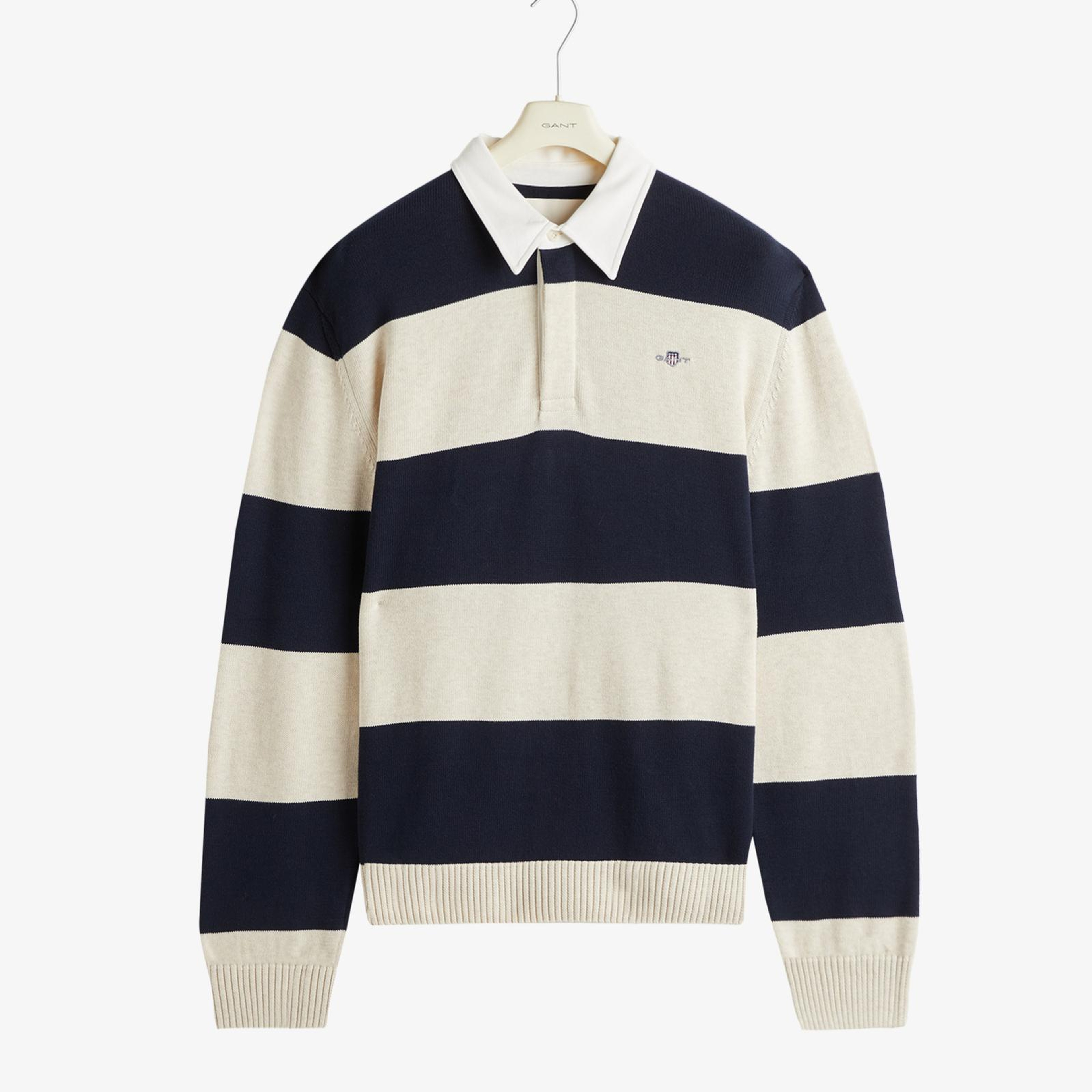 GANT Erkek Lacivert Regular Fit Polo Yaka Triko