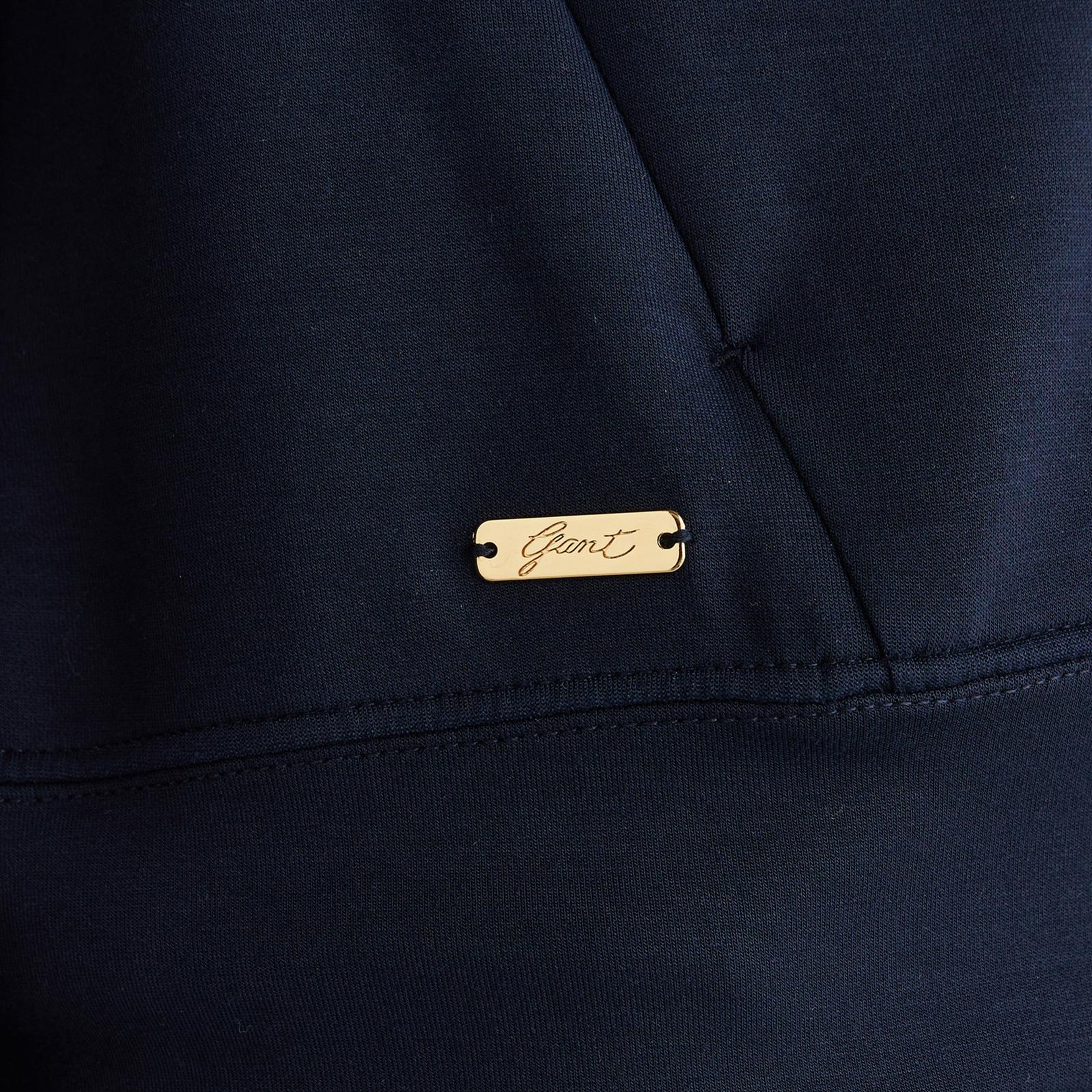 GANT Kadın Lacivert Standart Fit Kapüşonlu Sweatshirt