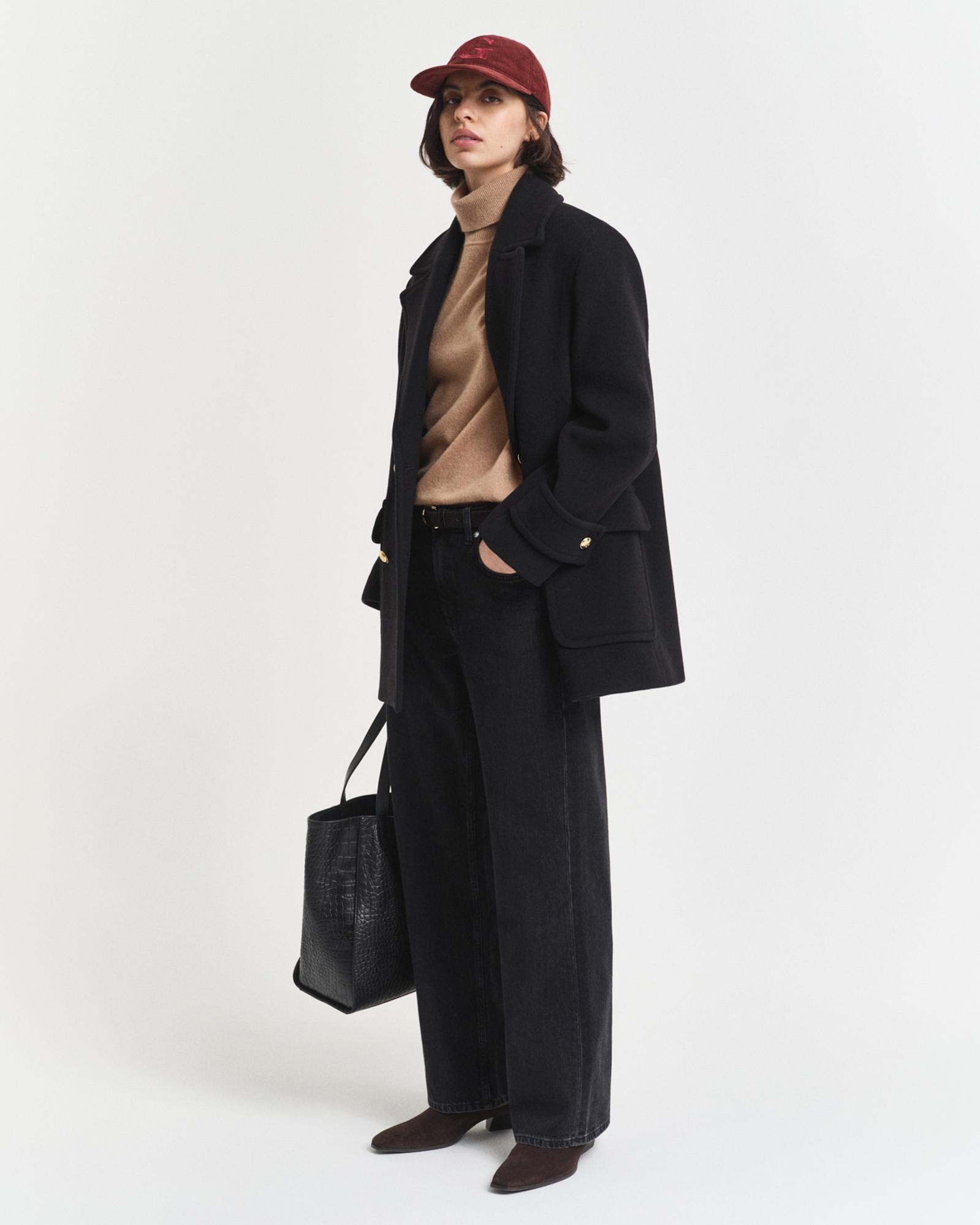 GANT Kadın Siyah Relaxed Fit Jean