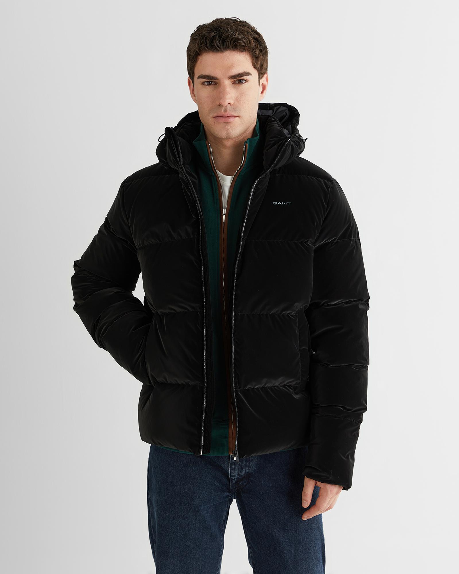 GANT Erkek Siyah Regular Fit Fermuarlı Ceket