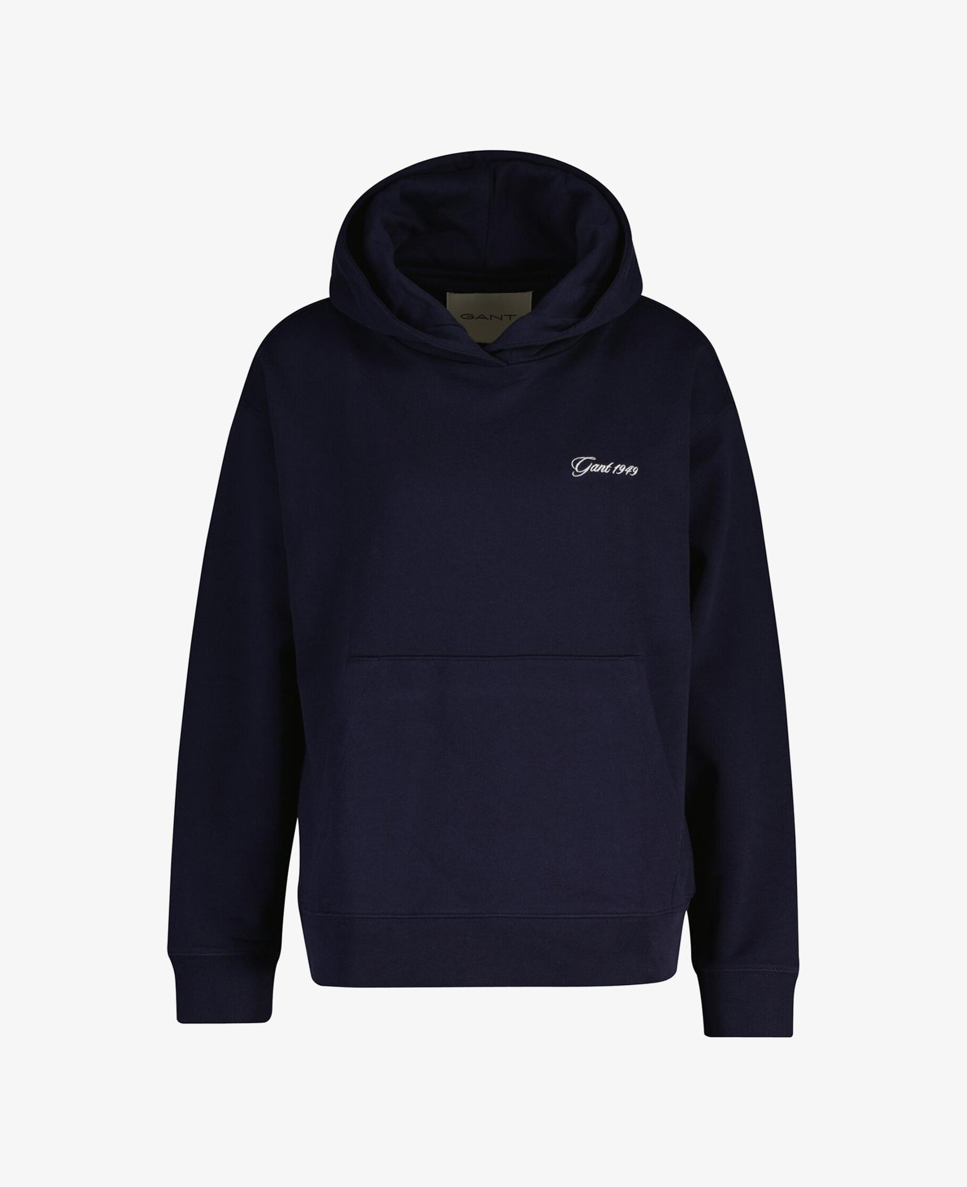 GANT Kadın Lacivert Regular Fit Kapüşonlu Sweatshirt