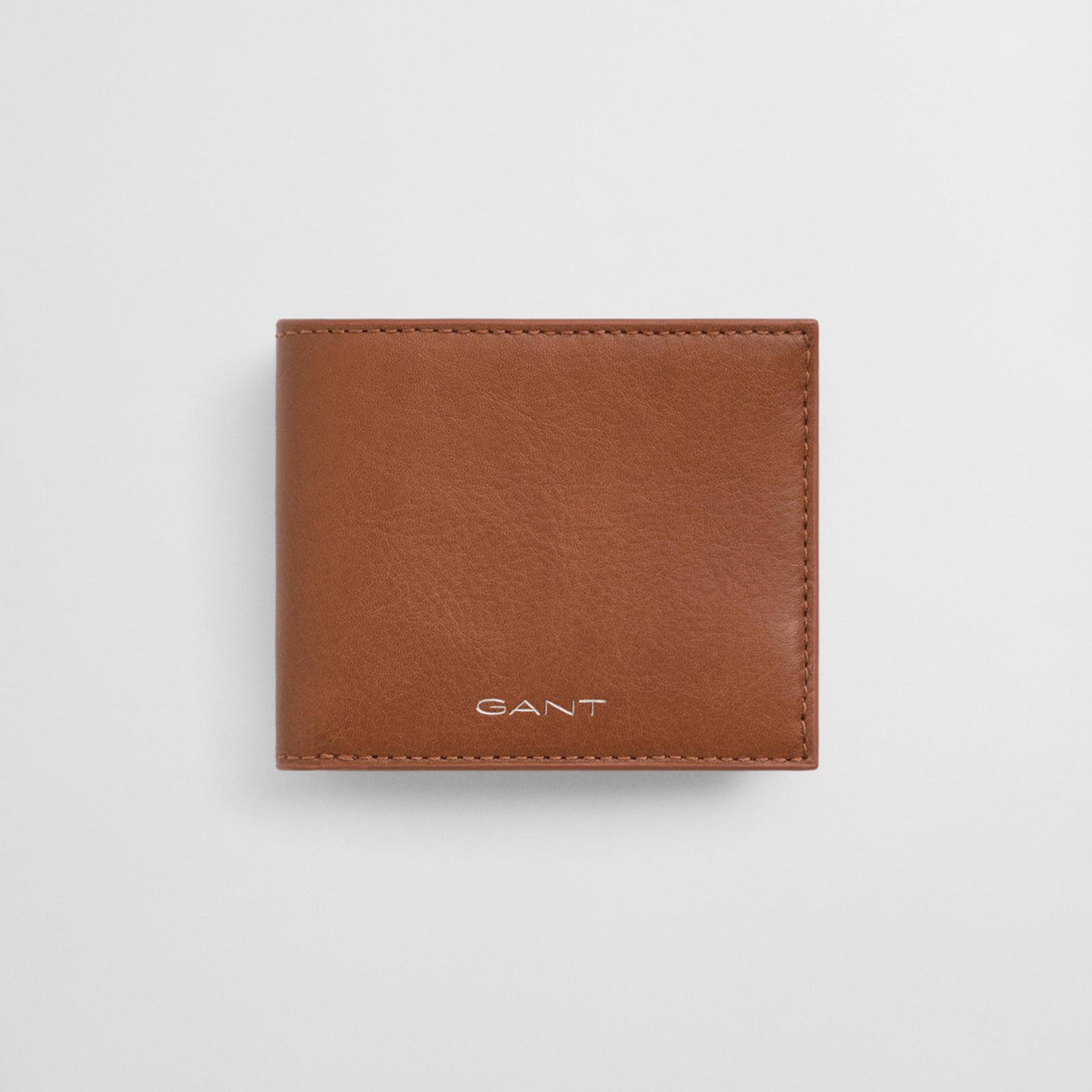 GANT Unisex Kahverengi Deri Çift Katlı Cüzdan