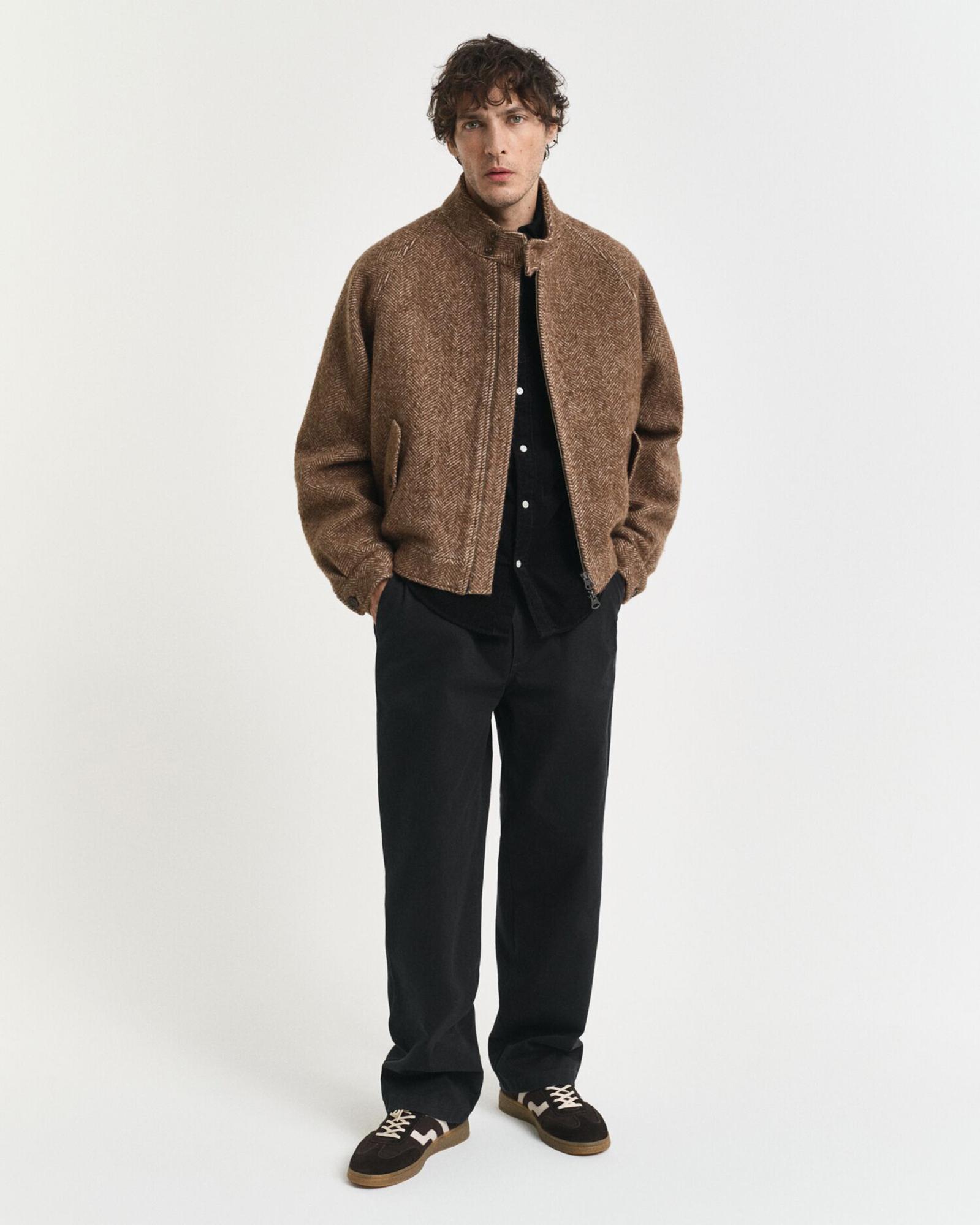 GANT Erkek Siyah Regular Fit Düğmeli Gömlek