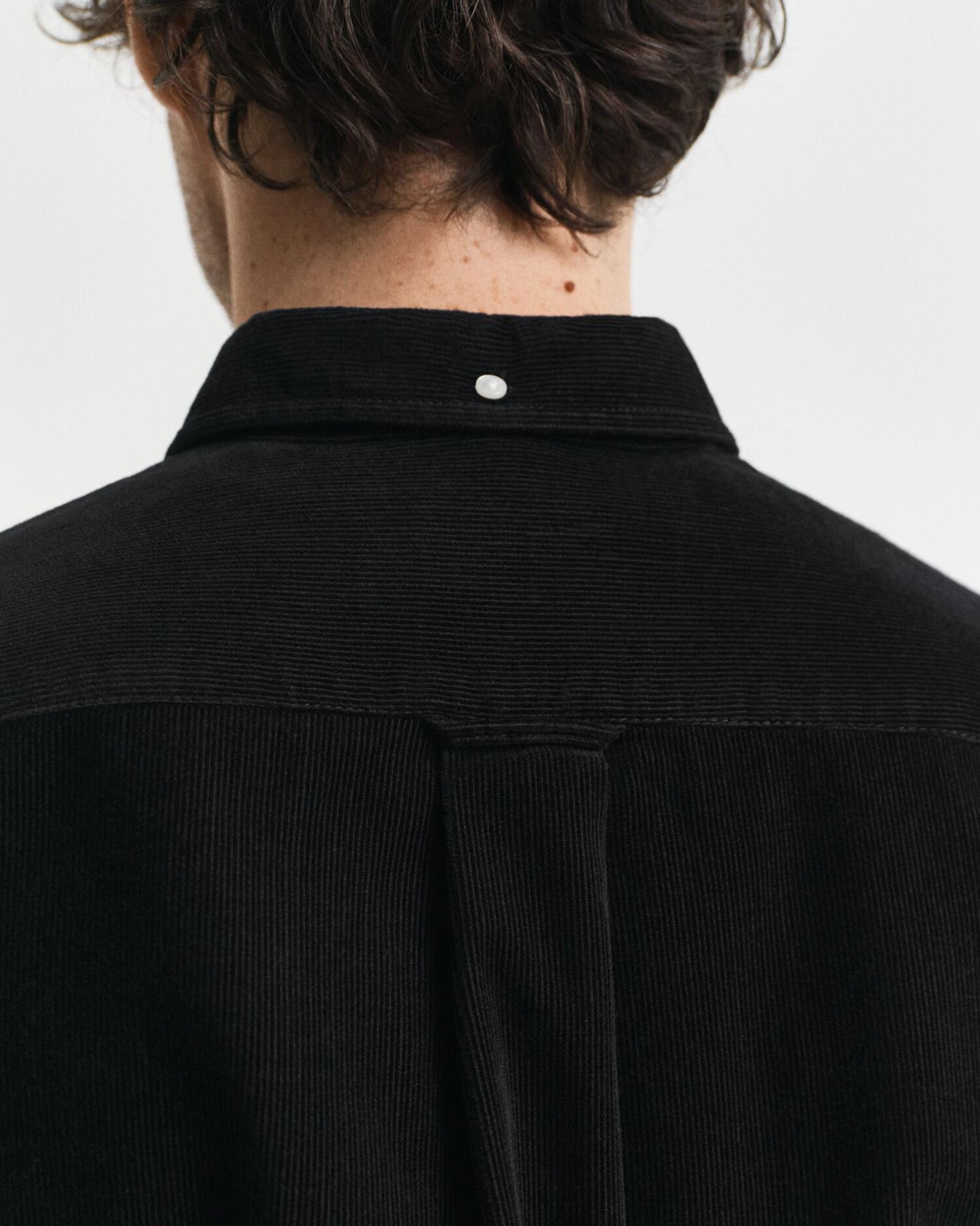 GANT Erkek Siyah Regular Fit Düğmeli Gömlek