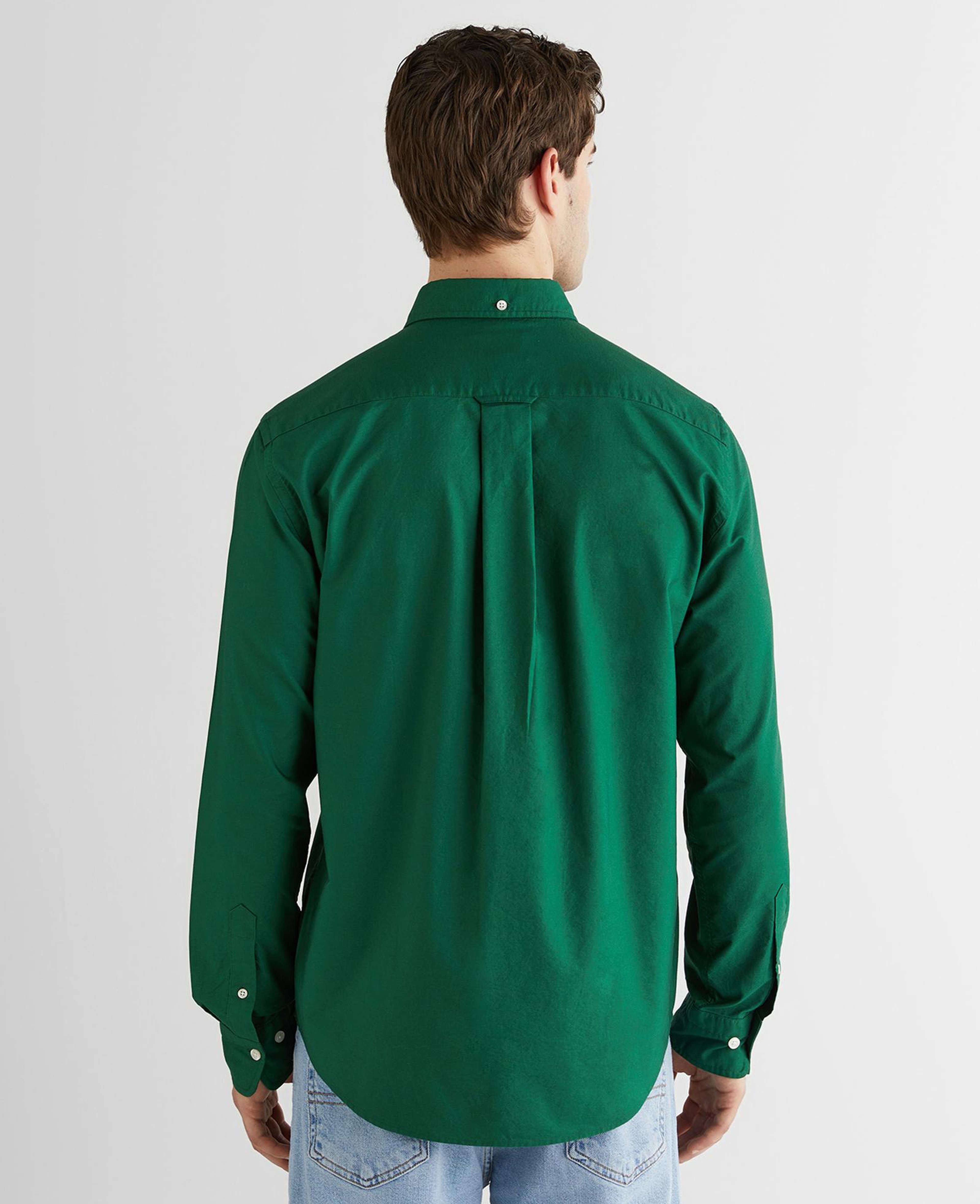 GANT Erkek Yeşil Regular Fit Düğmeli Yaka Oxford Gömlek