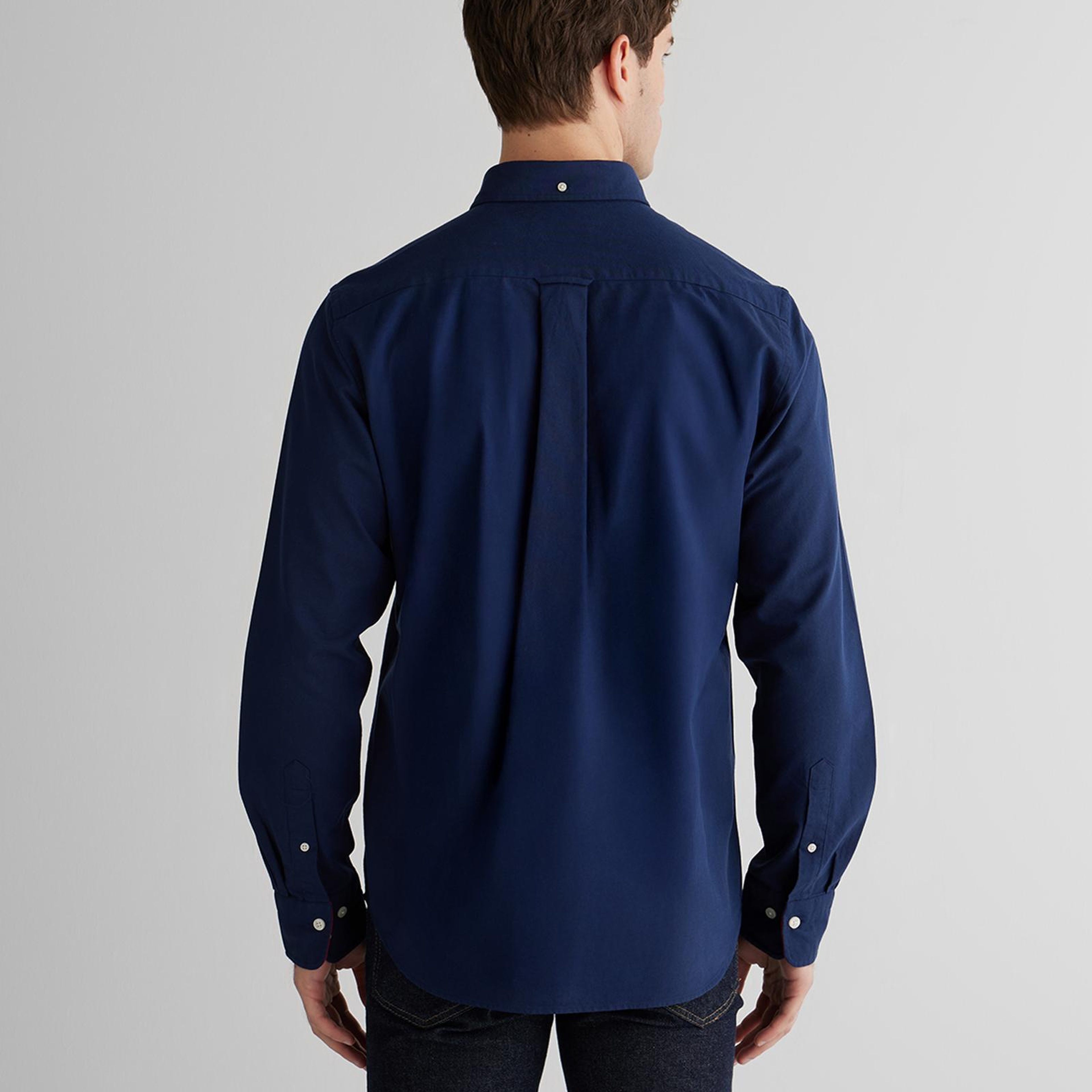 GANT Erkek Lacivert Regular Fit Oxford Gömlek