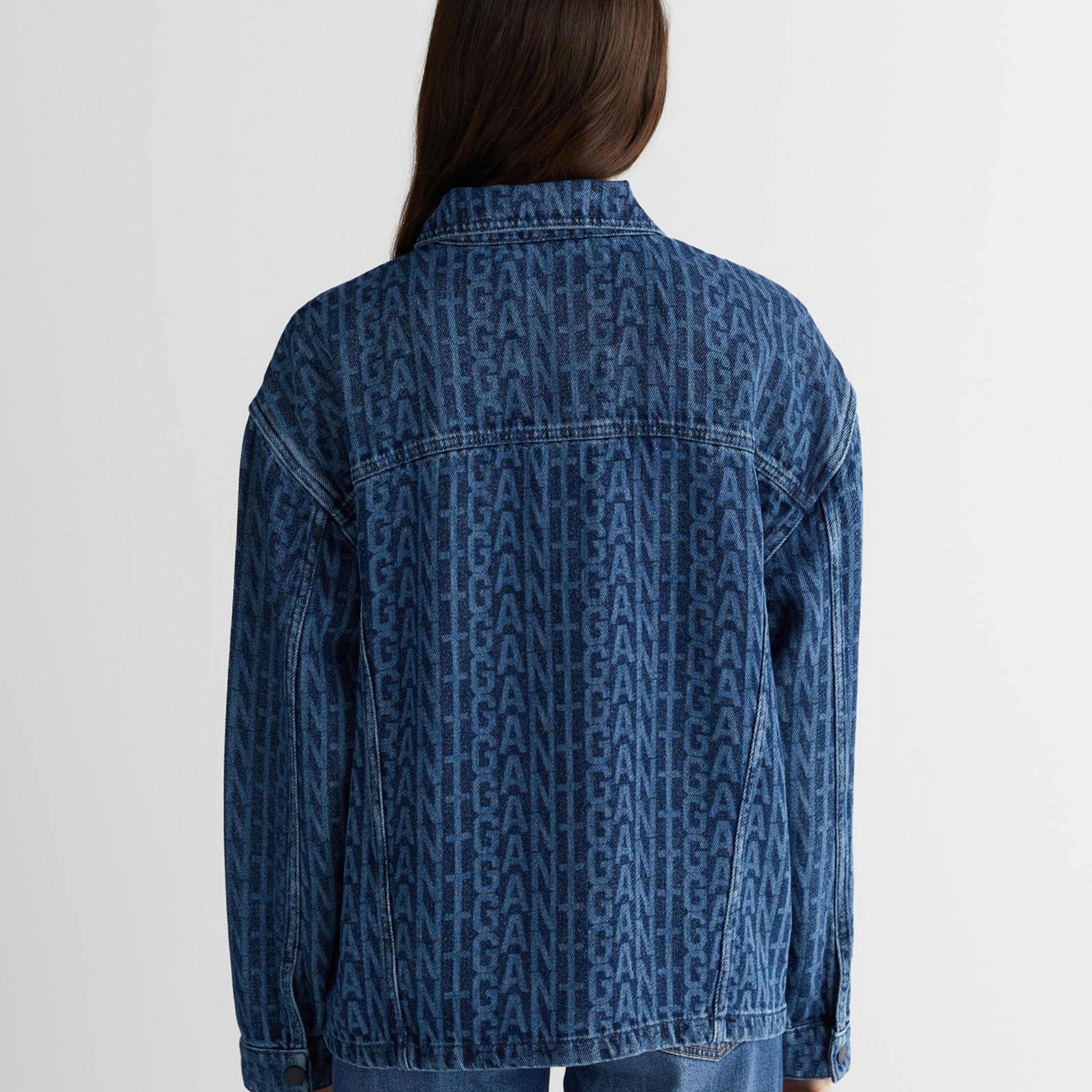 GANT Kadın Mavi Regular Fit Düğmeli Yaka Gömlek