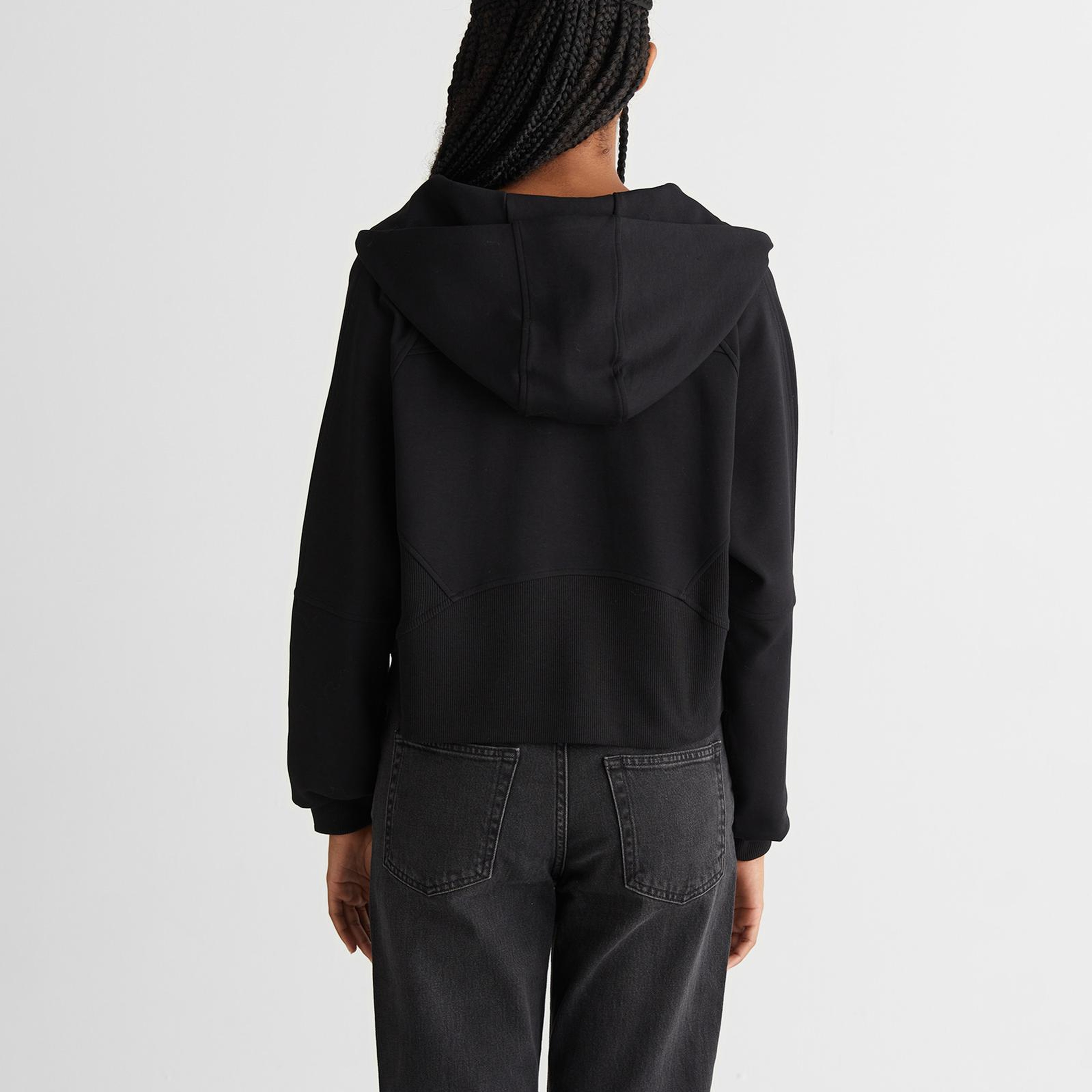 GANT Kadın Siyah Regular Fit Kapüşonlu Sweatshirt