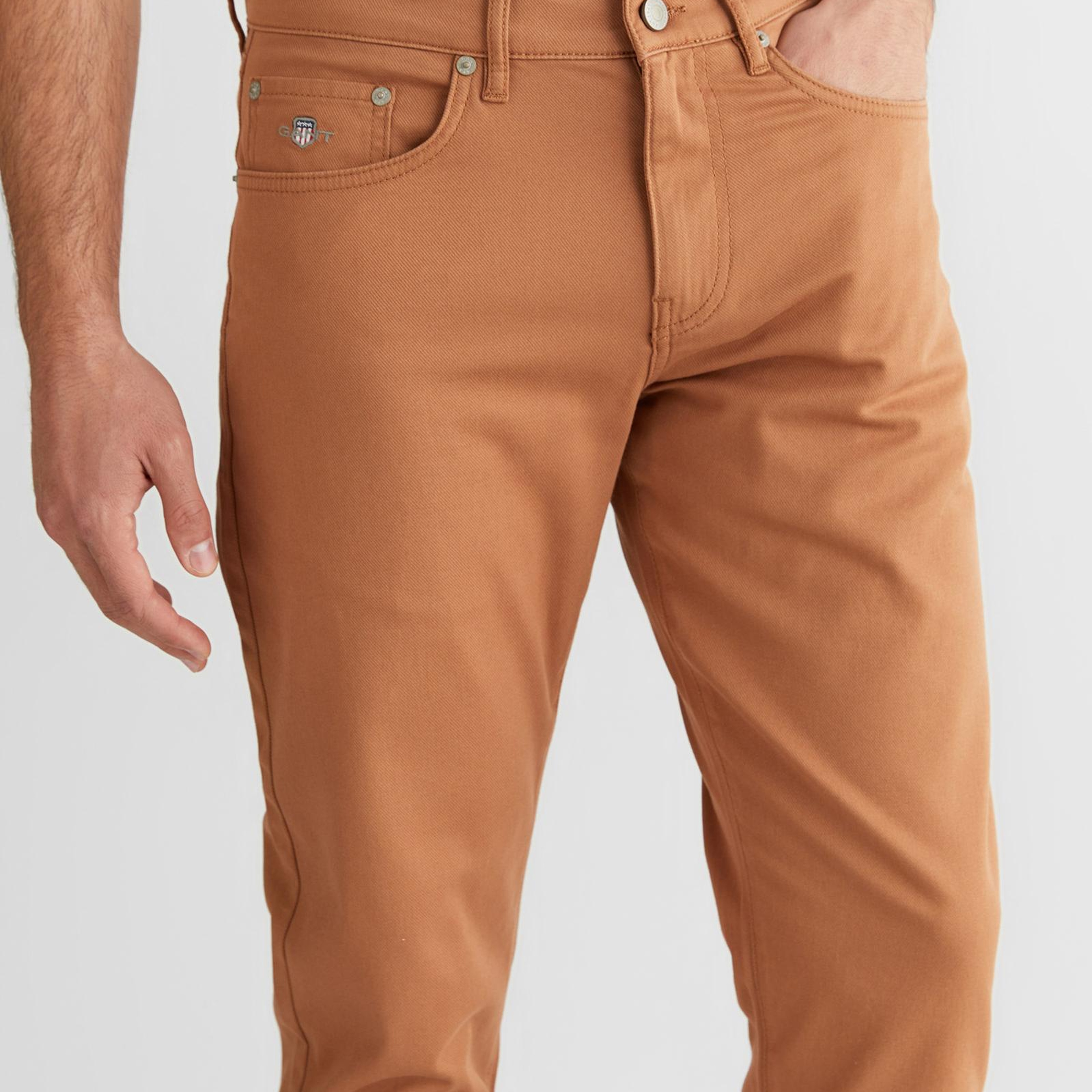 GANT Erkek Kahverengi Slim Fit  Pantolon
