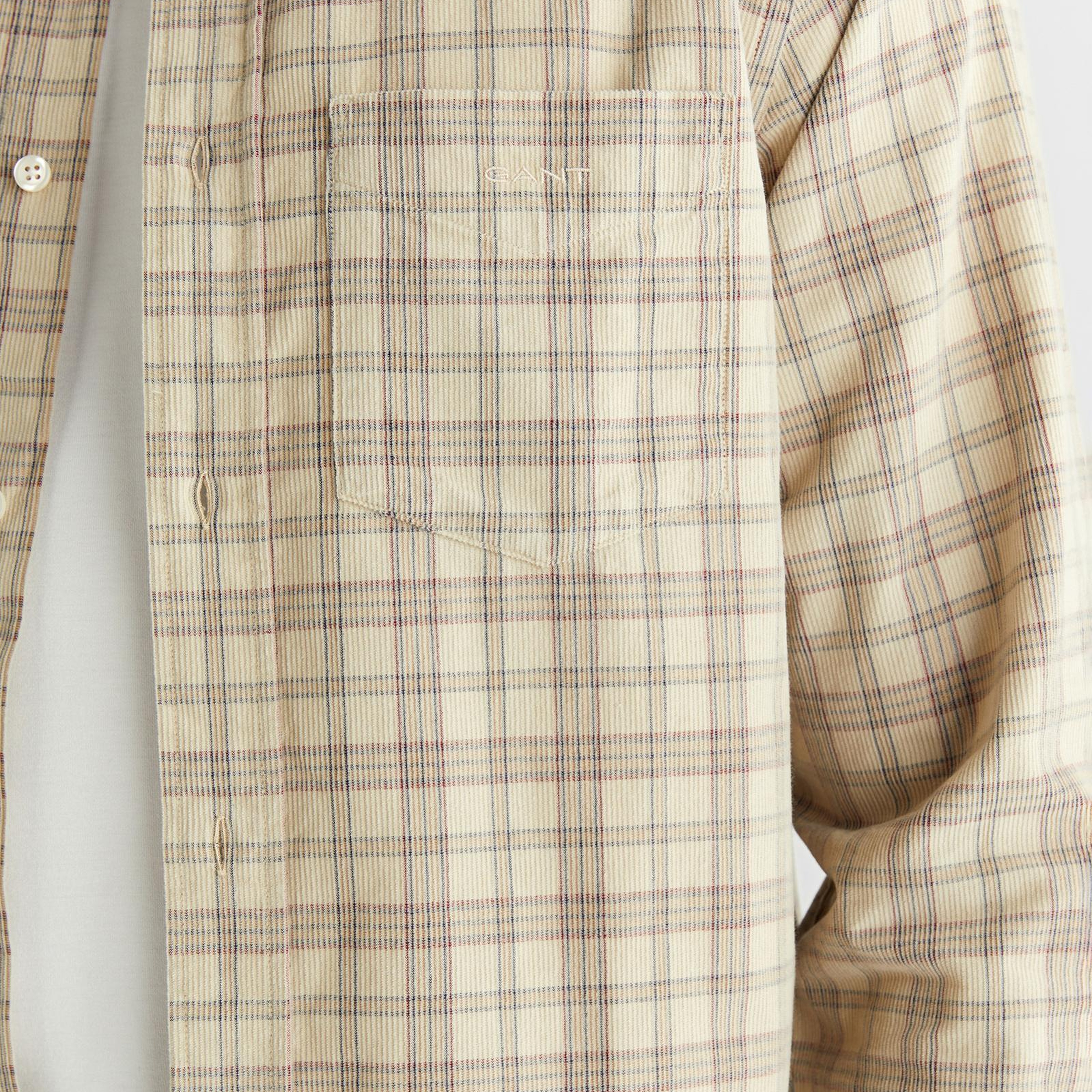 GANT Erkek Bej Regular Fit Düğmeli Gömlek