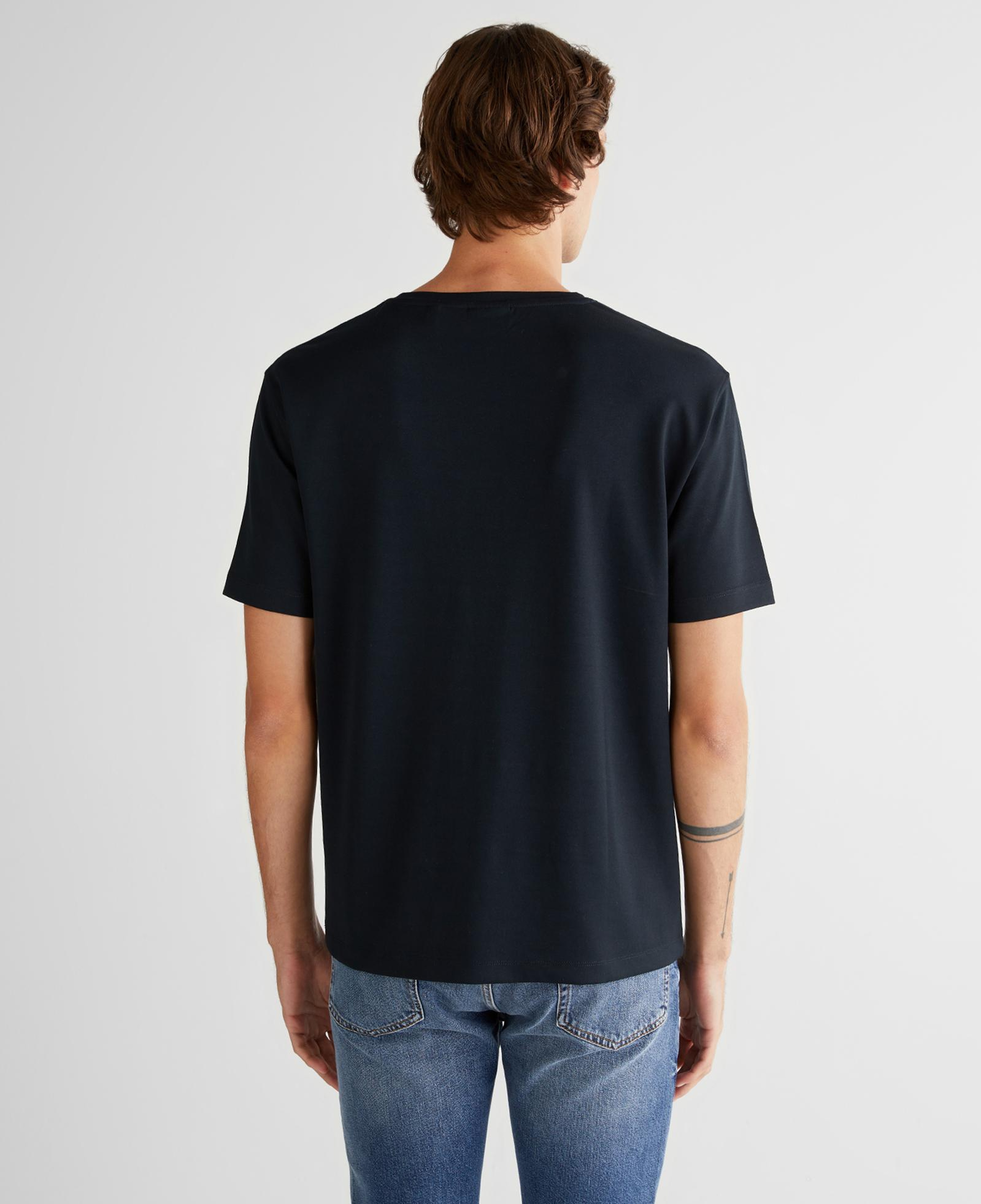 GANT Erkek Siyah Bisiklet Yaka T-Shirt