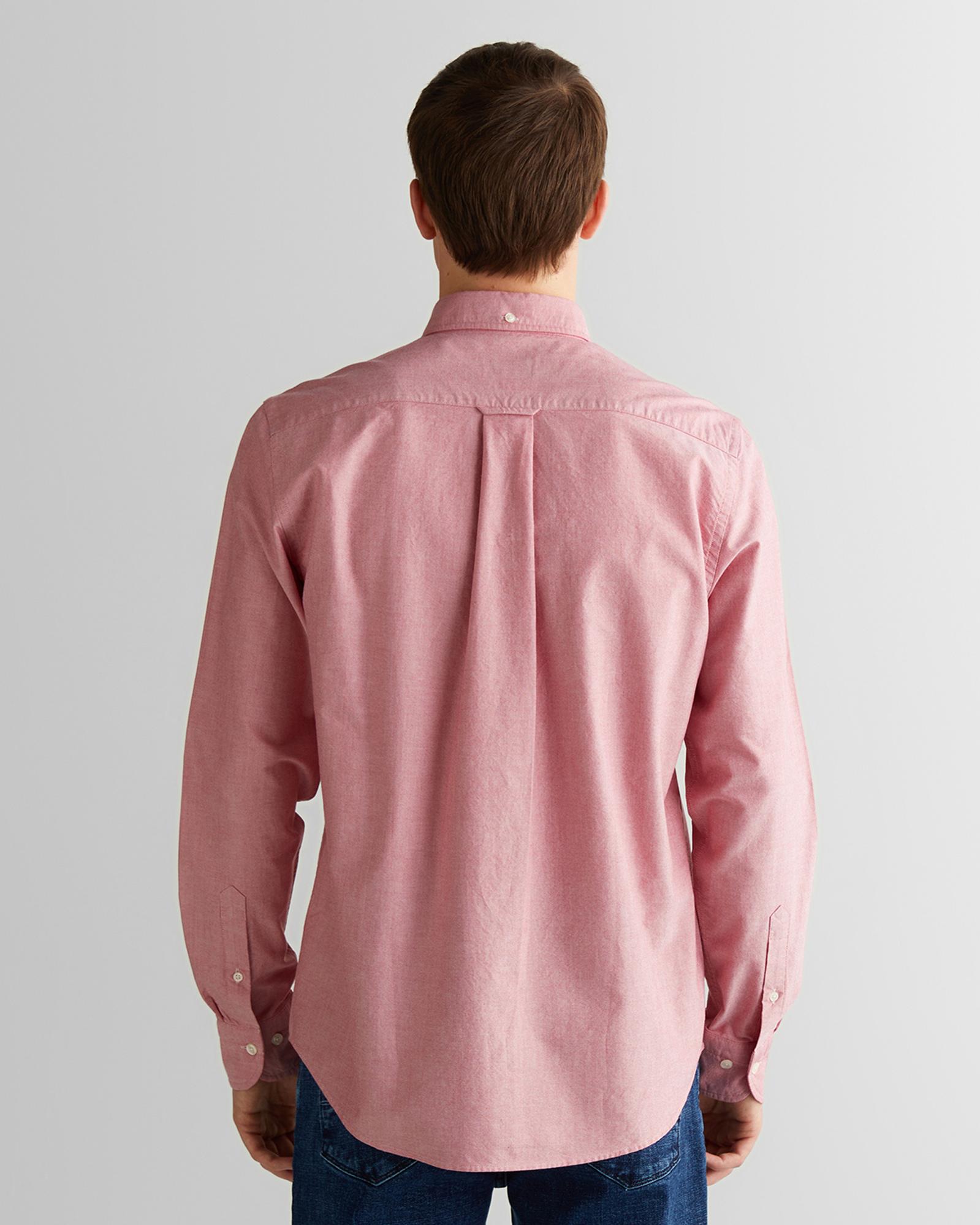 GANT Erkek Kırmızı Regular Fit Düğmeli Yaka Gömlek