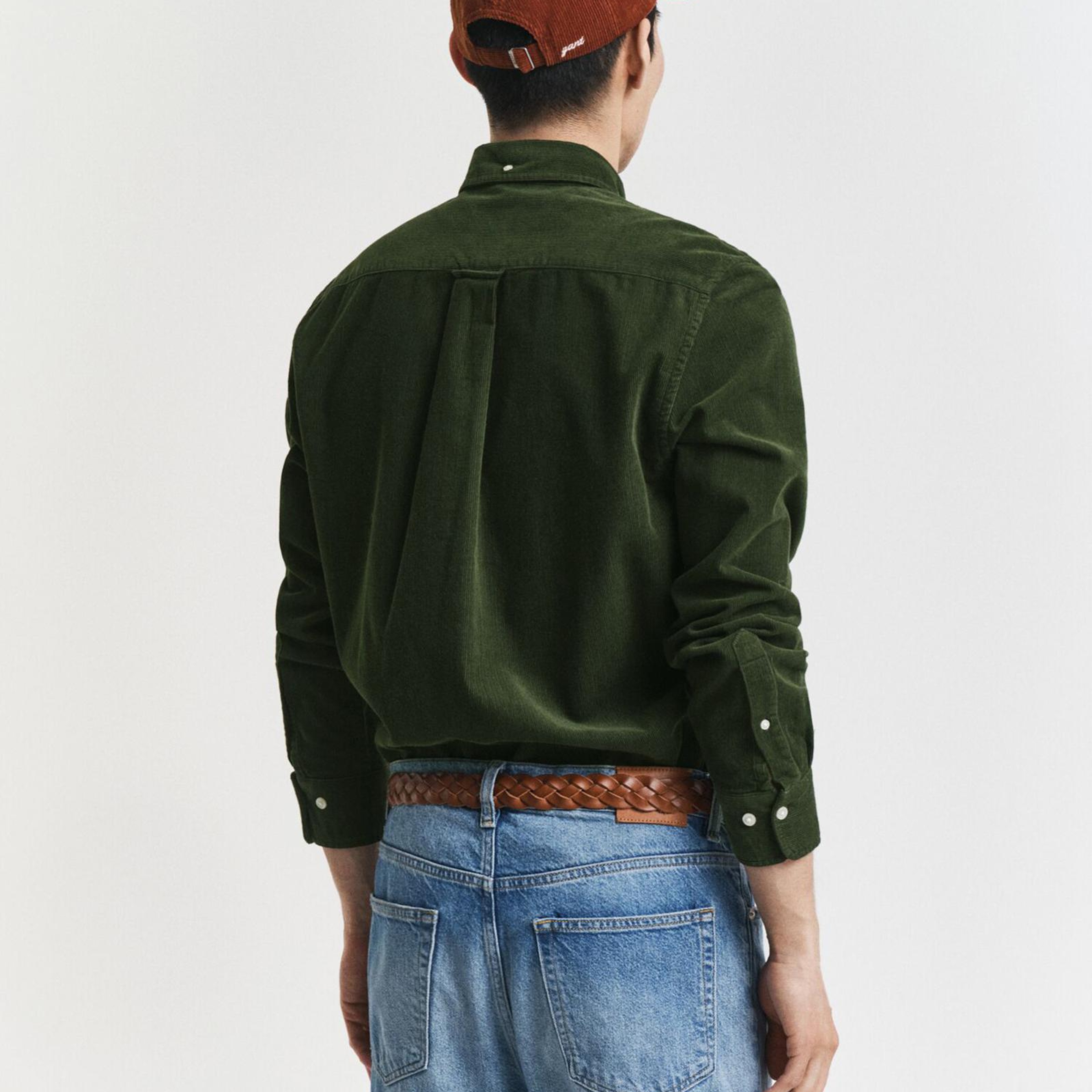 GANT Erkek Haki Regular Fit Düğmeli Gömlek