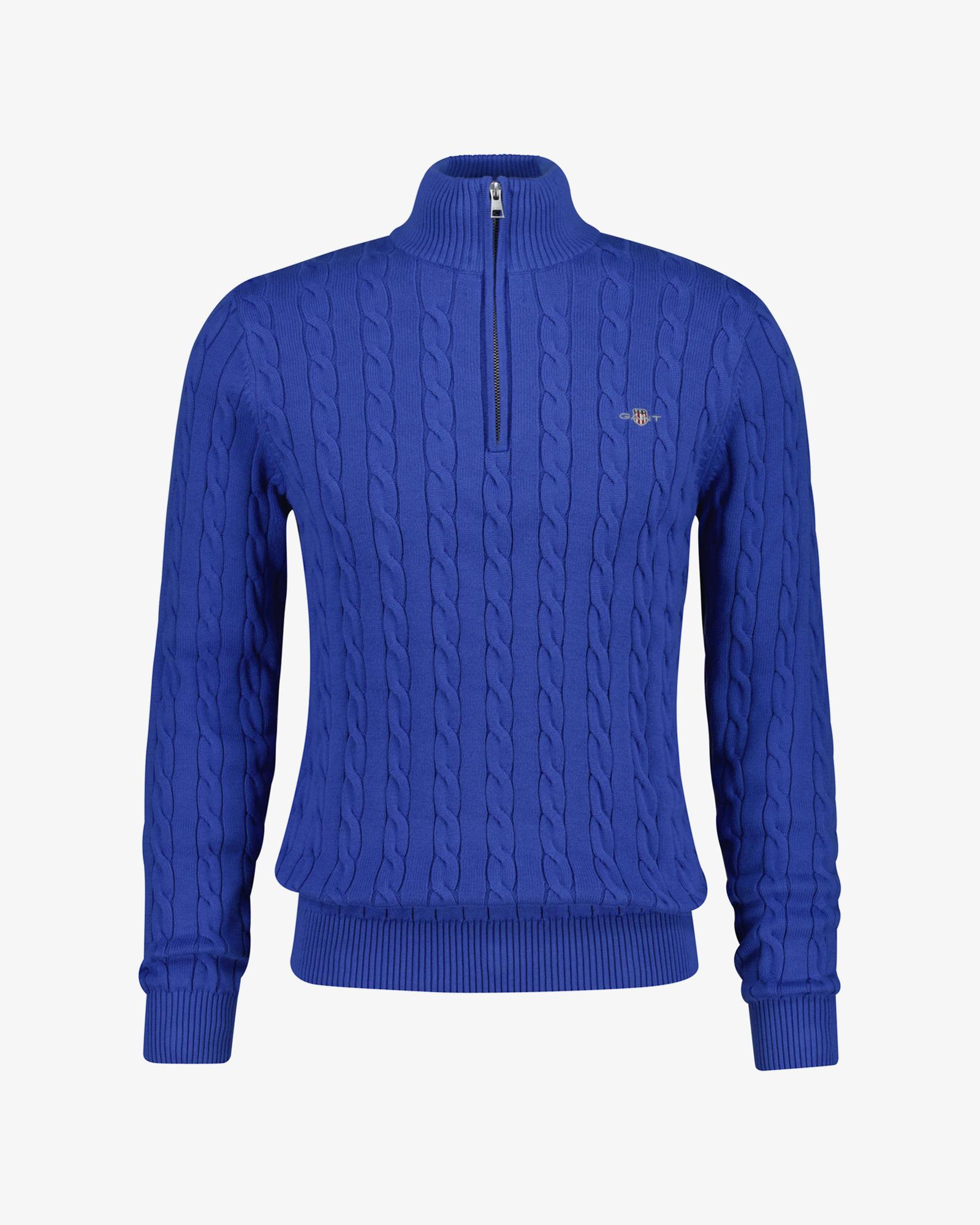 GANT Erkek Mavi Regular Fit Kazak